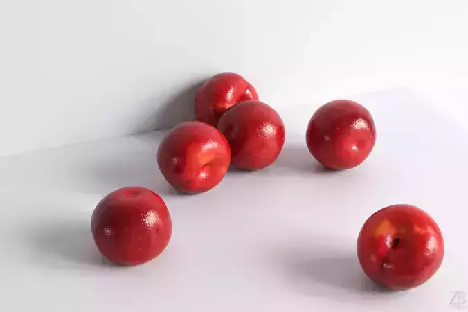 Plum  3D model