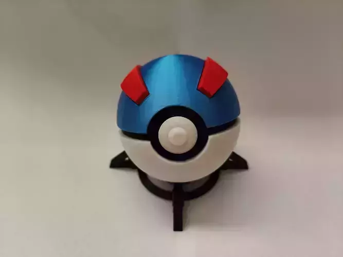 Pokeball Greatball Basic model 3D print model