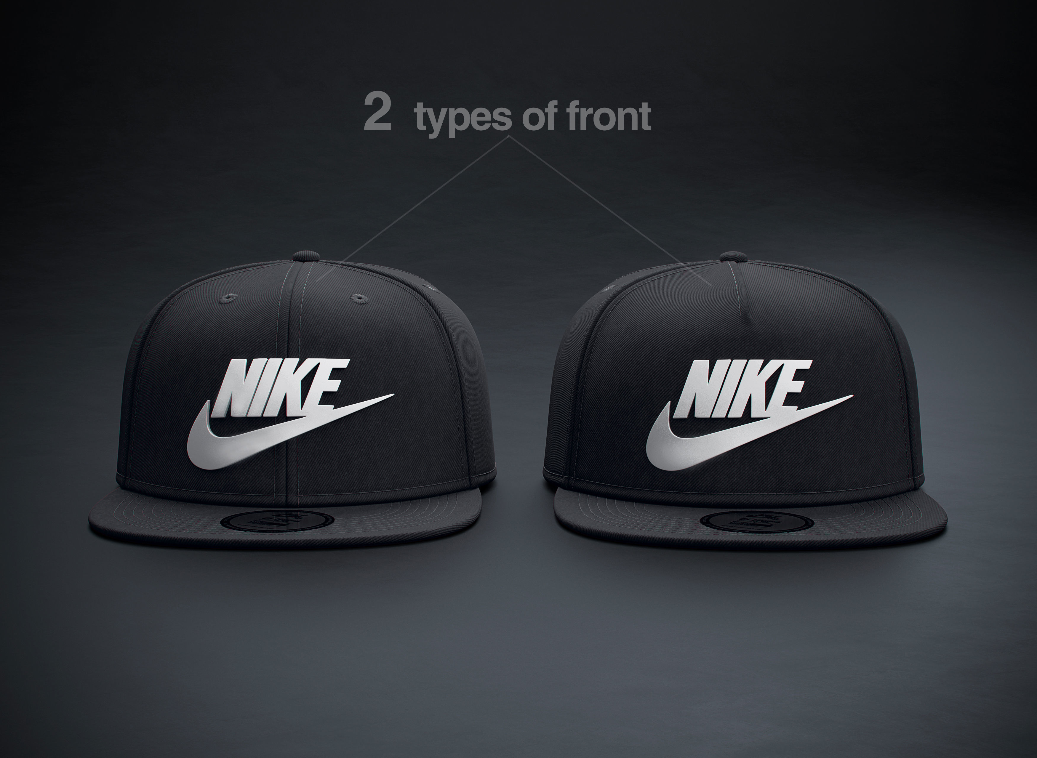 Baseball hat 3D model_3