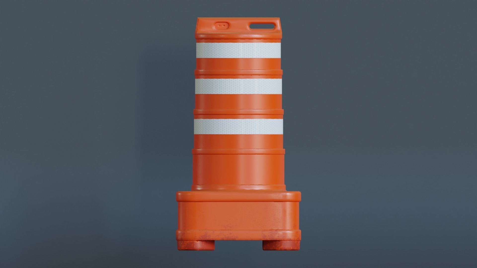 Cone Barril Low-poly 3D model_2