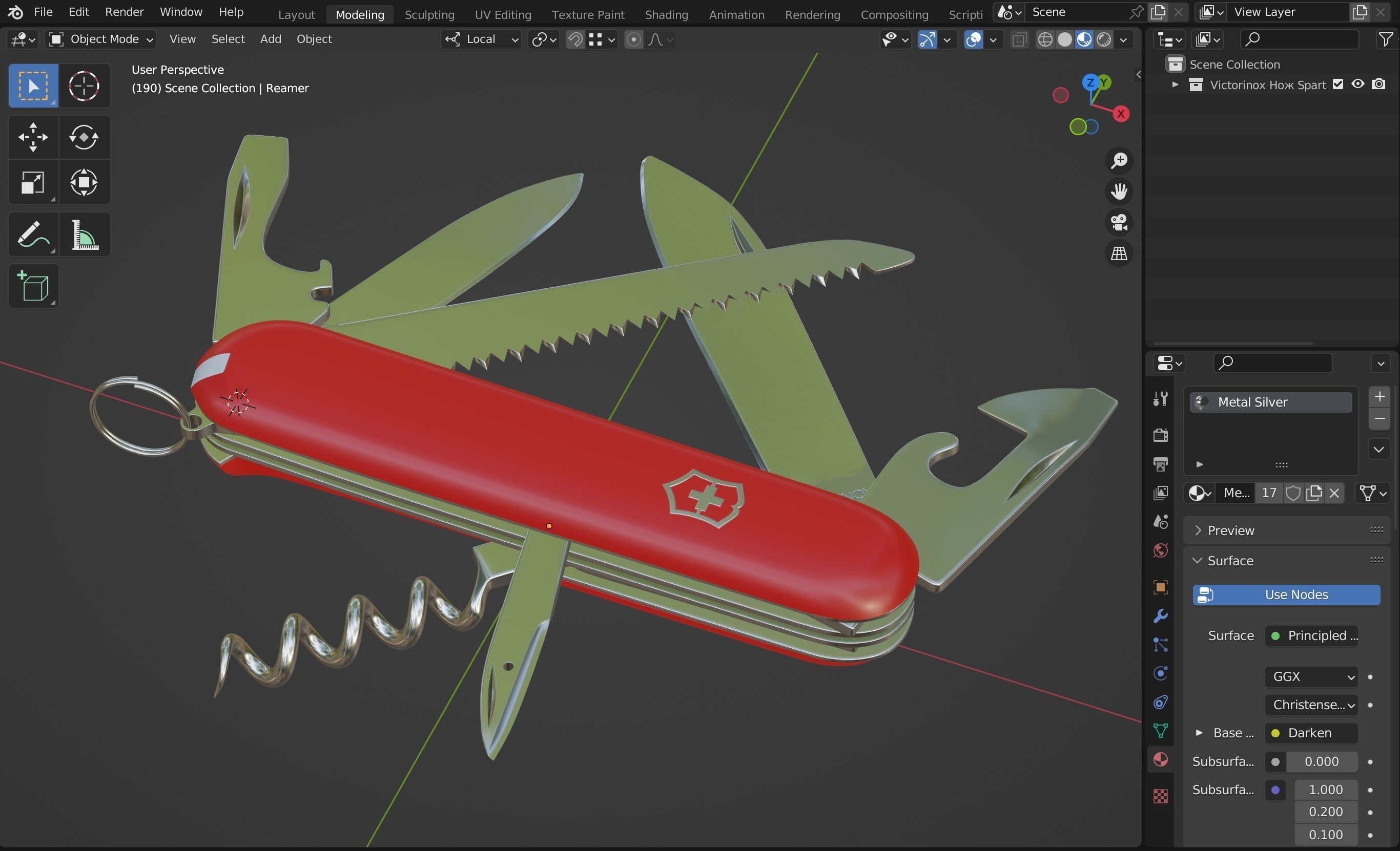 Victorinox Camper 1 3613 Open 3D model 3D model_6