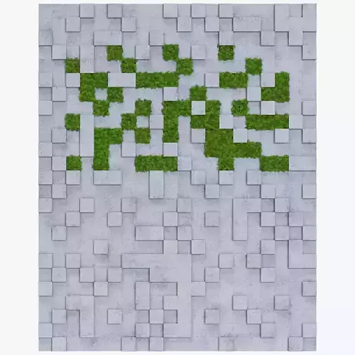 Concrete wall panel 3D model