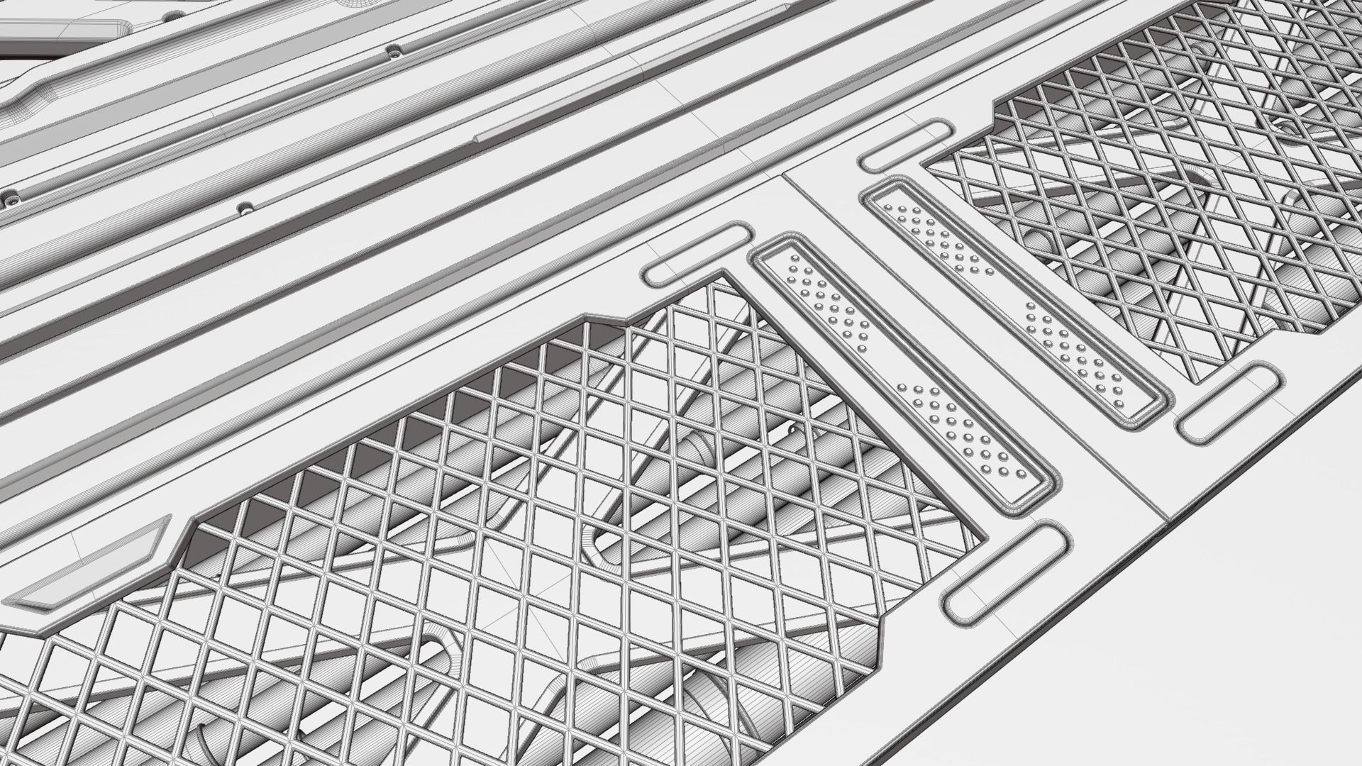 Scifi Trim Sheet High Poly  3D model_6