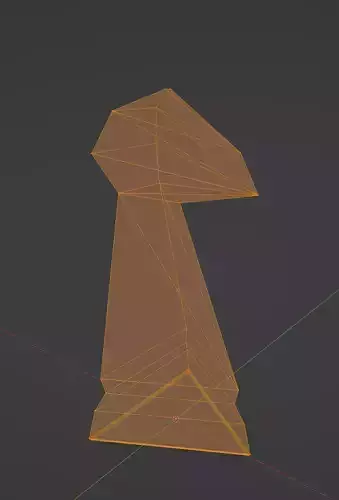 T1-Knight chess piece 3D print model