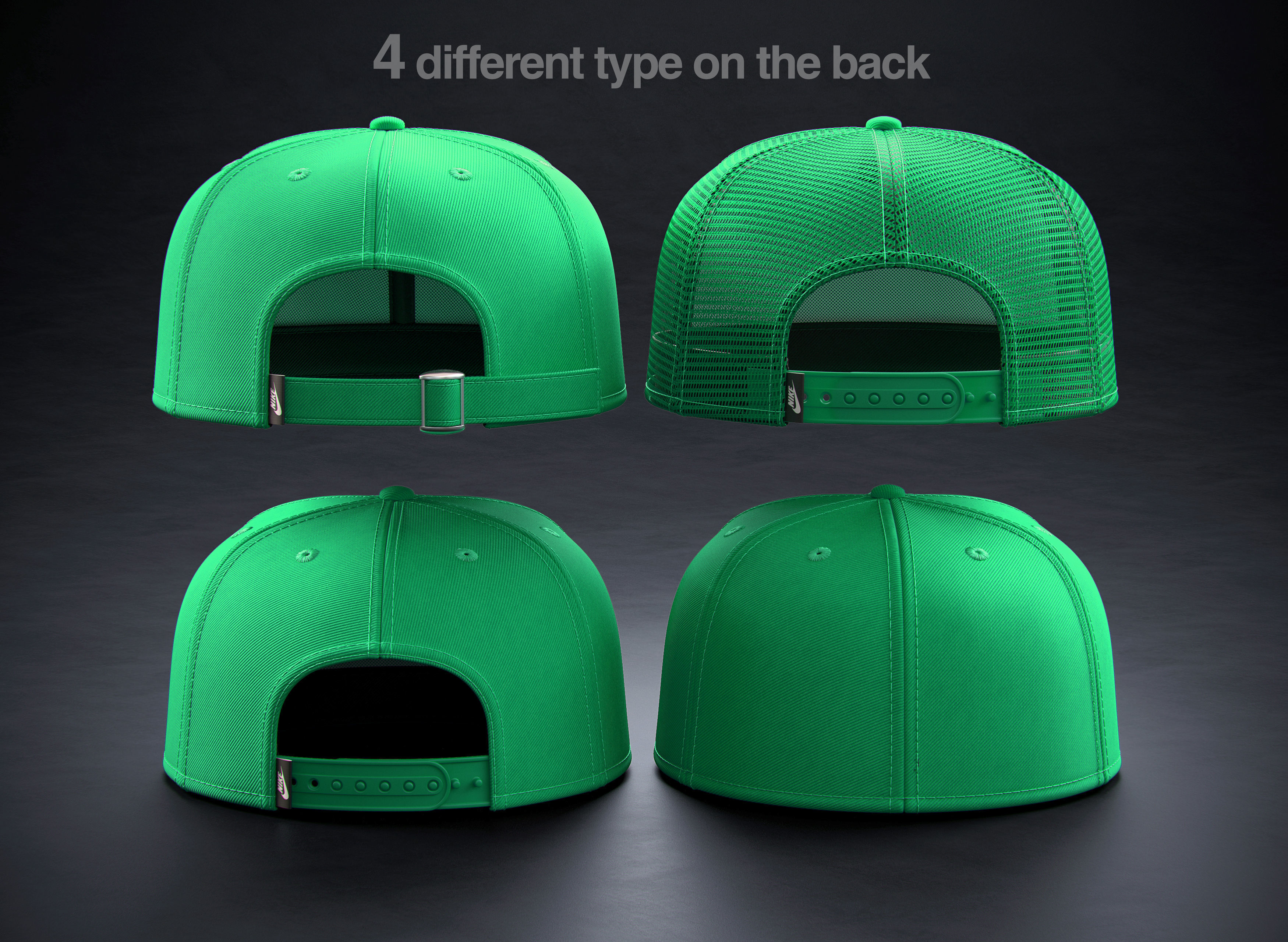 Baseball Cap 3D model_3