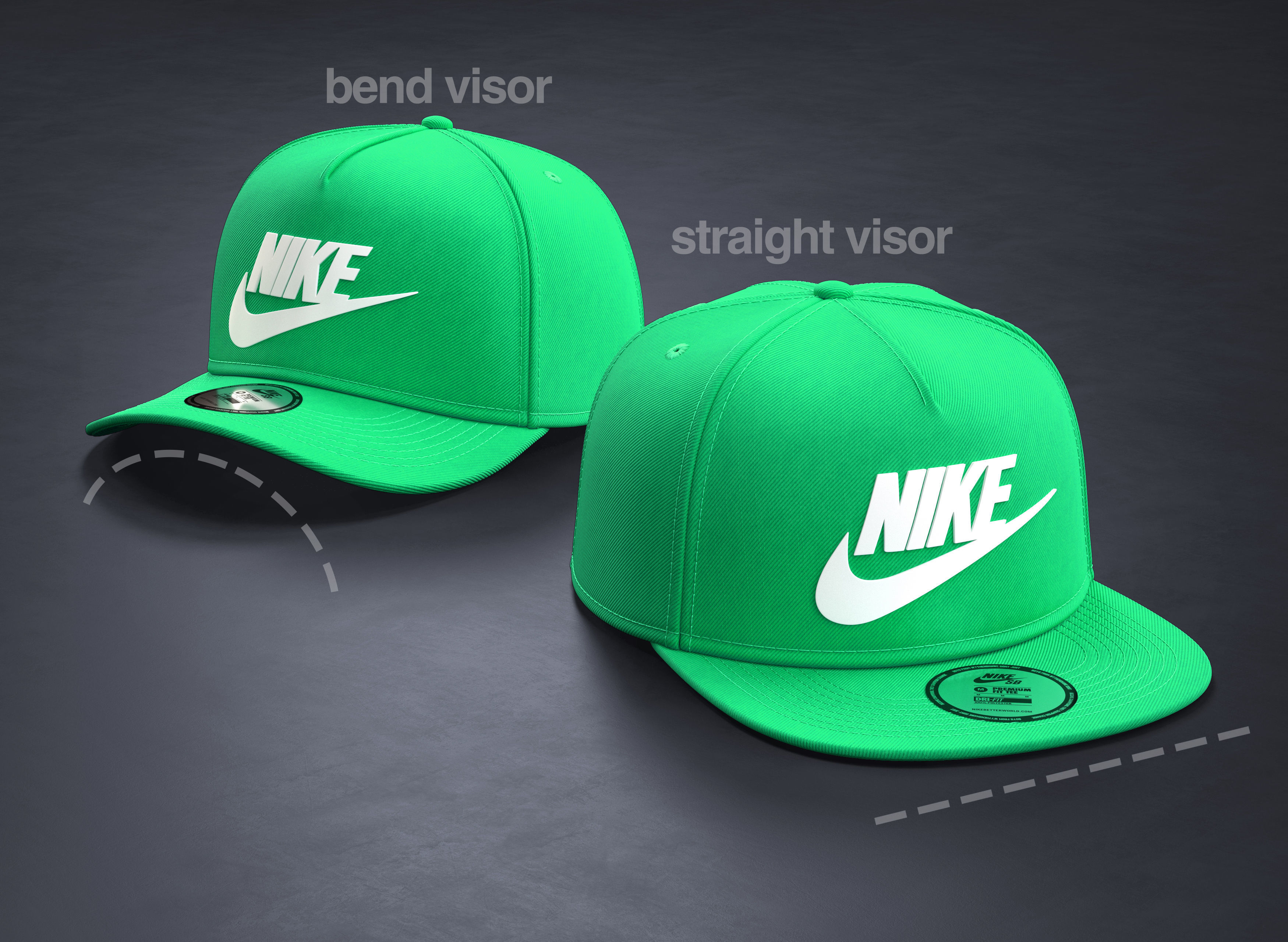 Baseball Cap 3D model_4