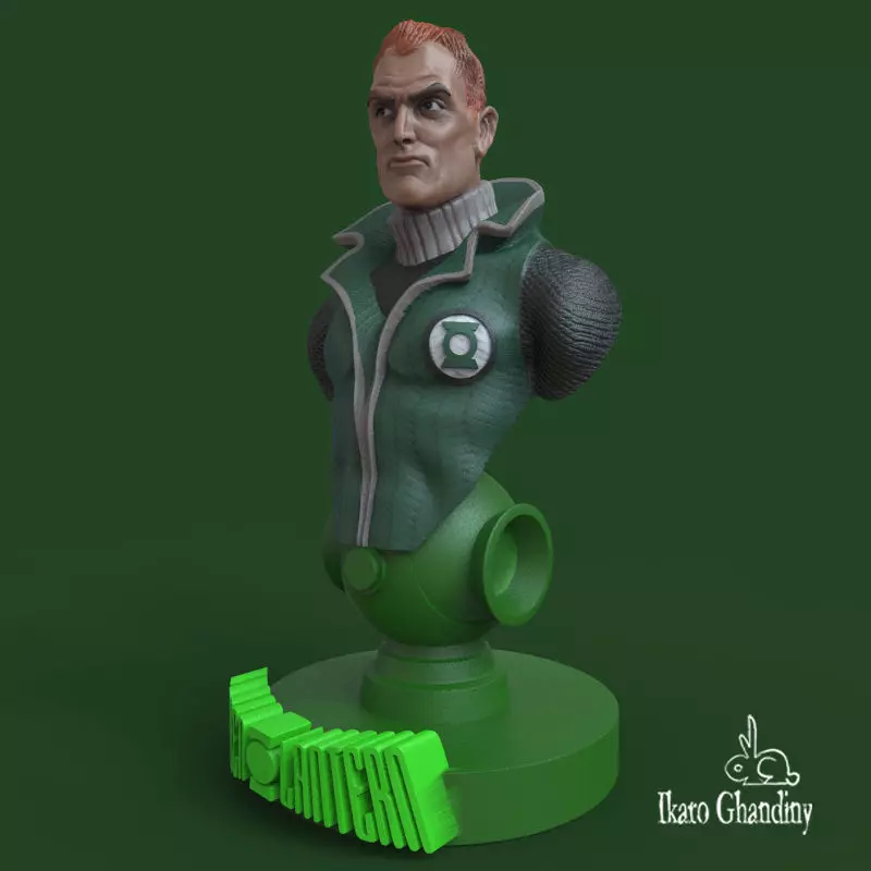 Green Lantern Guy Gardner 3D print model