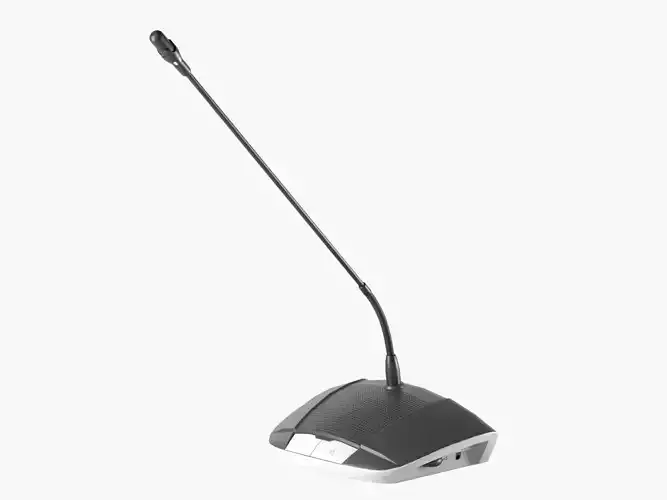 Conference Microphone Low-poly 3D model