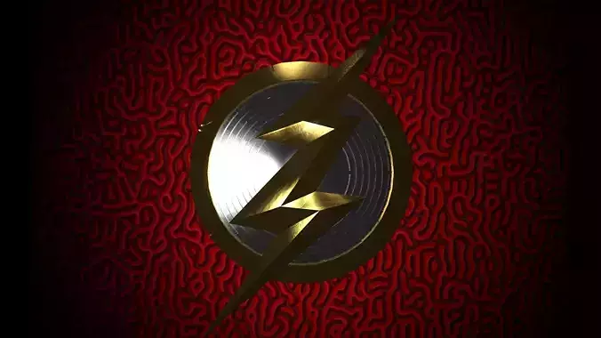 The flash 3D logo 3D print model