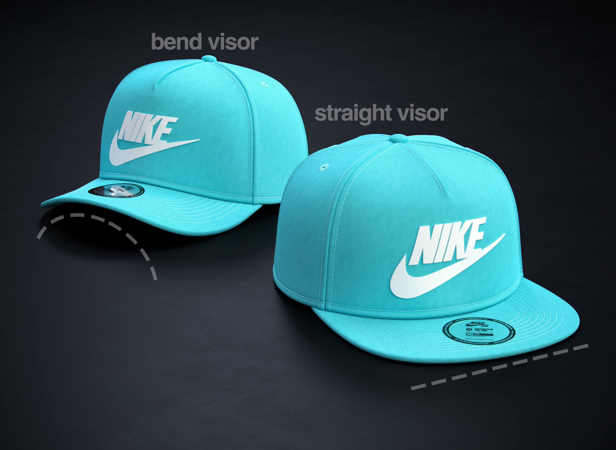 Baseball Hat 3D model_3