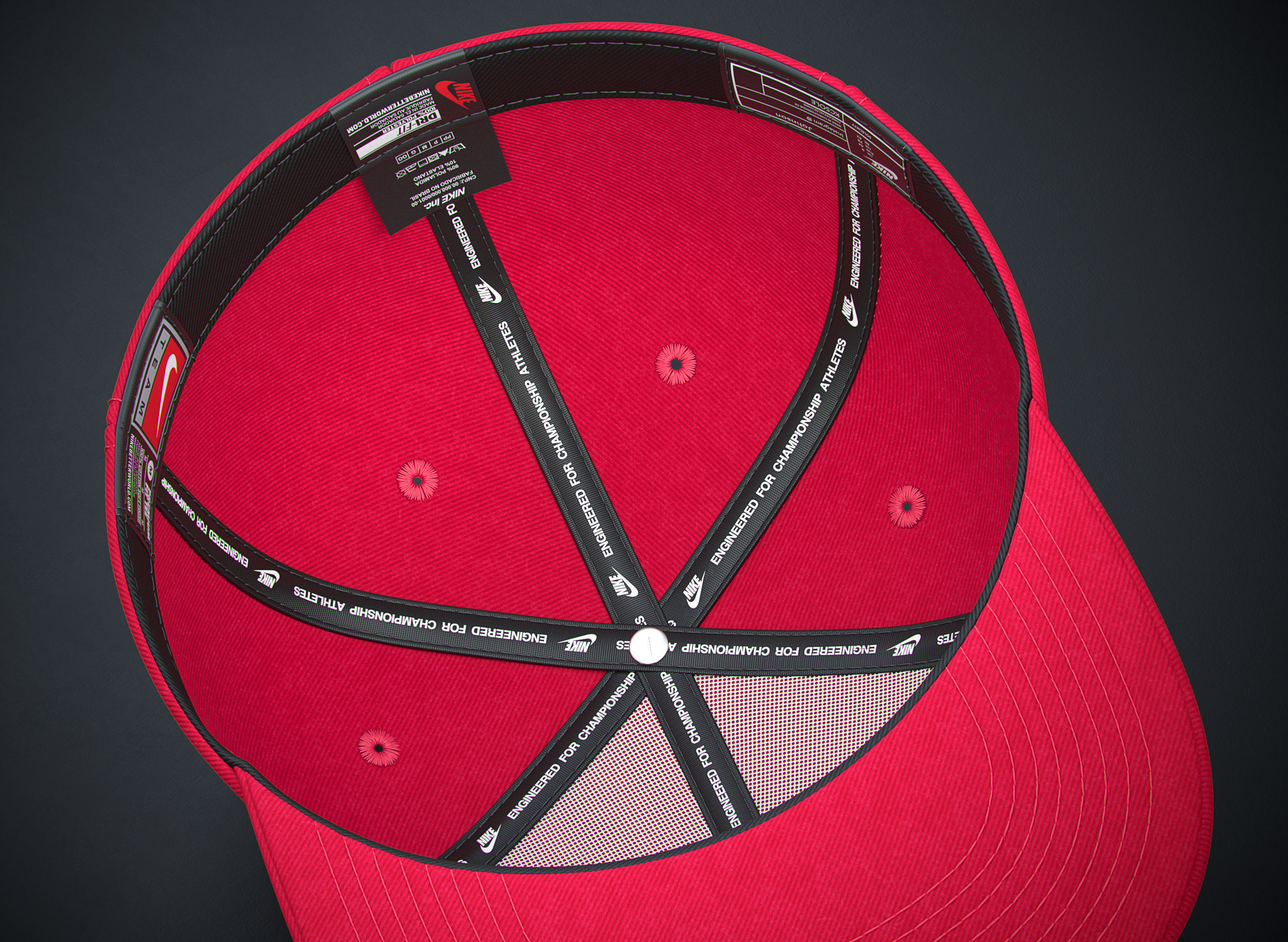 Baseball Hat 3D model_8
