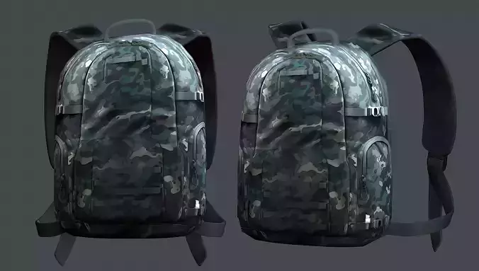 Backpack military combat Black baggage