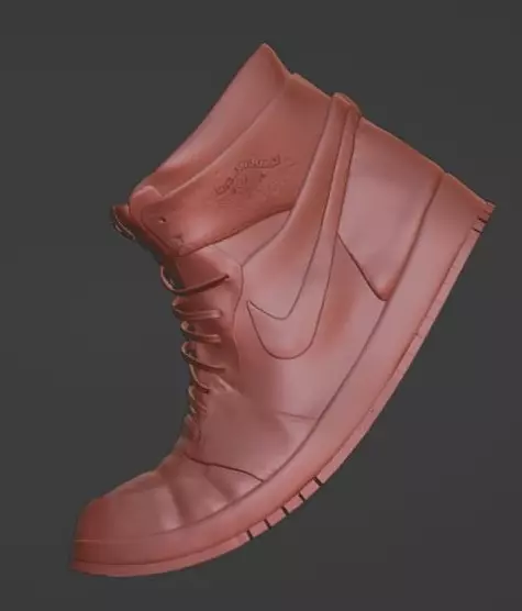 bent Nike 3D print model_0
