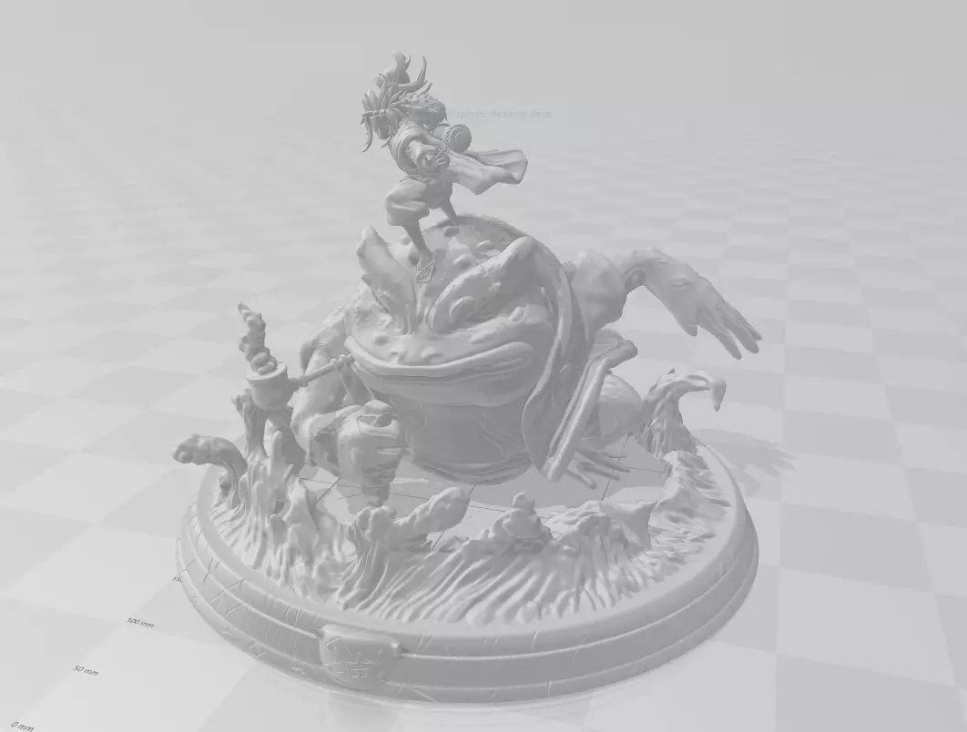 Naruto Jiraiya 3D model_0