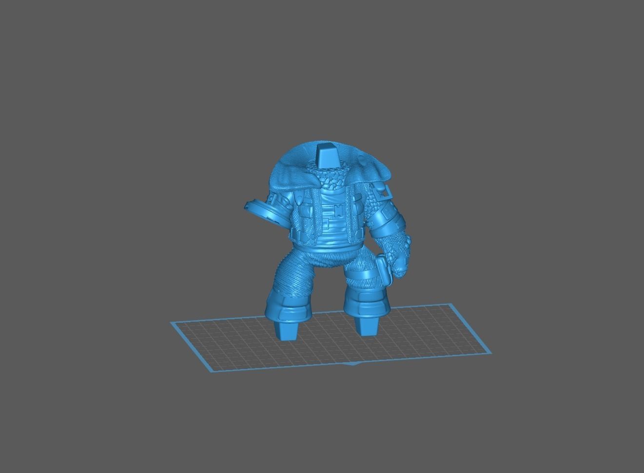 Barret Final Fantasy XII 3D print model_1