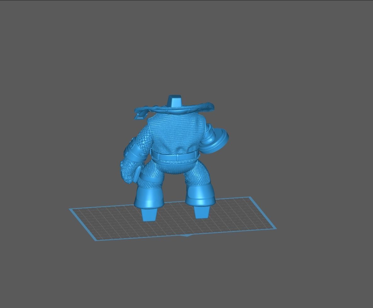 Barret Final Fantasy XII 3D print model_2