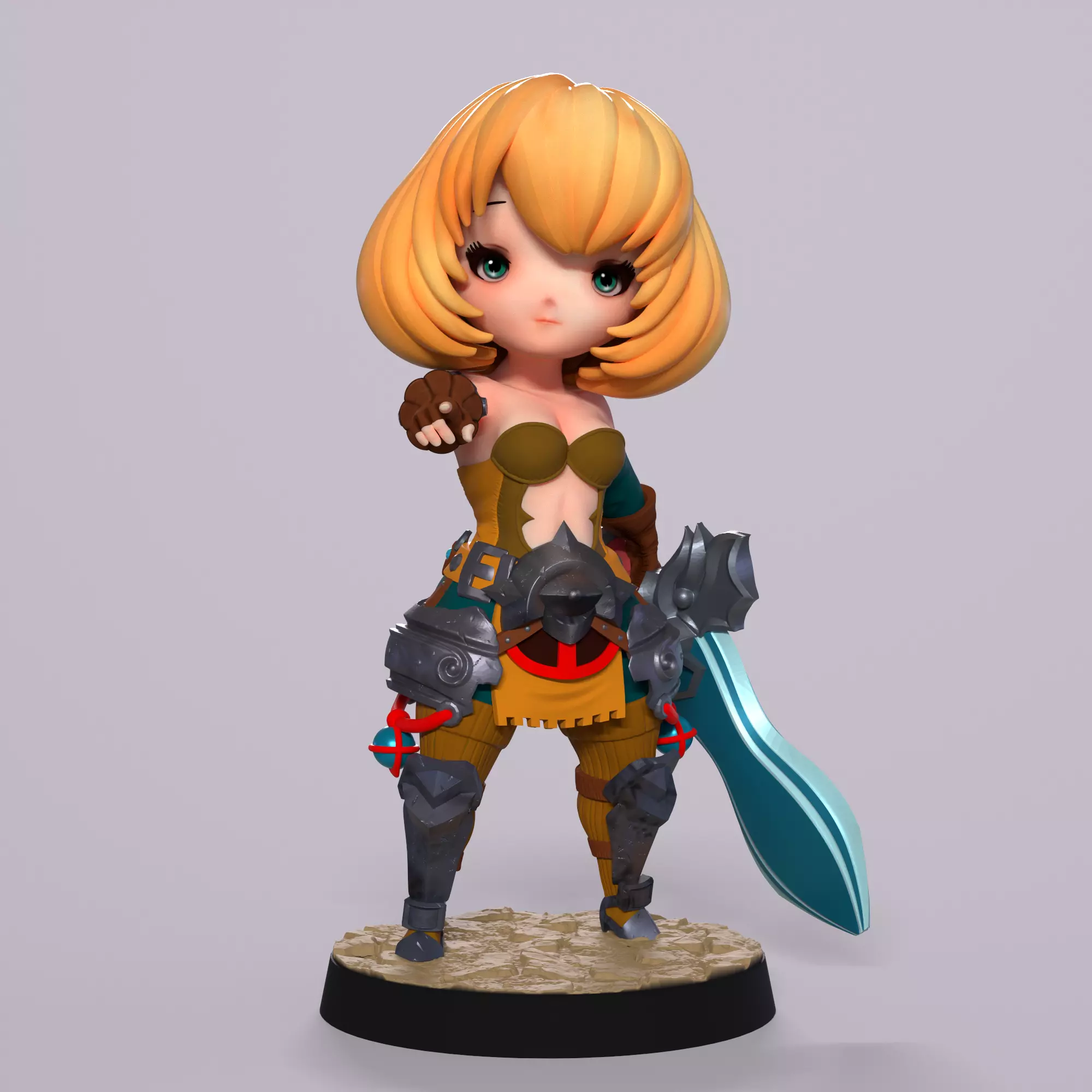 Boss Girl 3D print model_0
