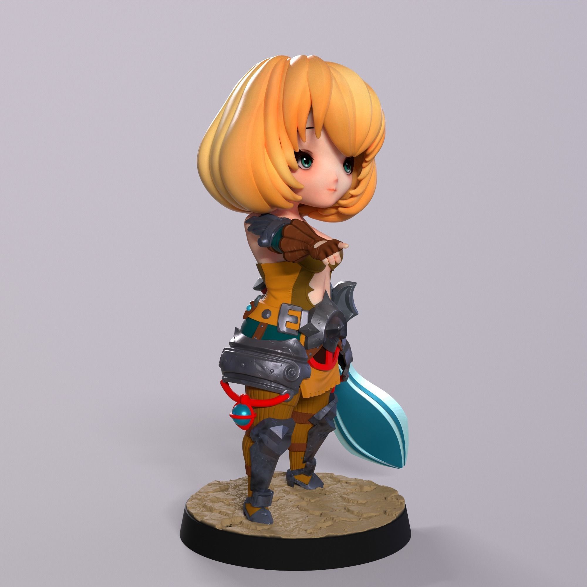 Boss Girl 3D print model_3