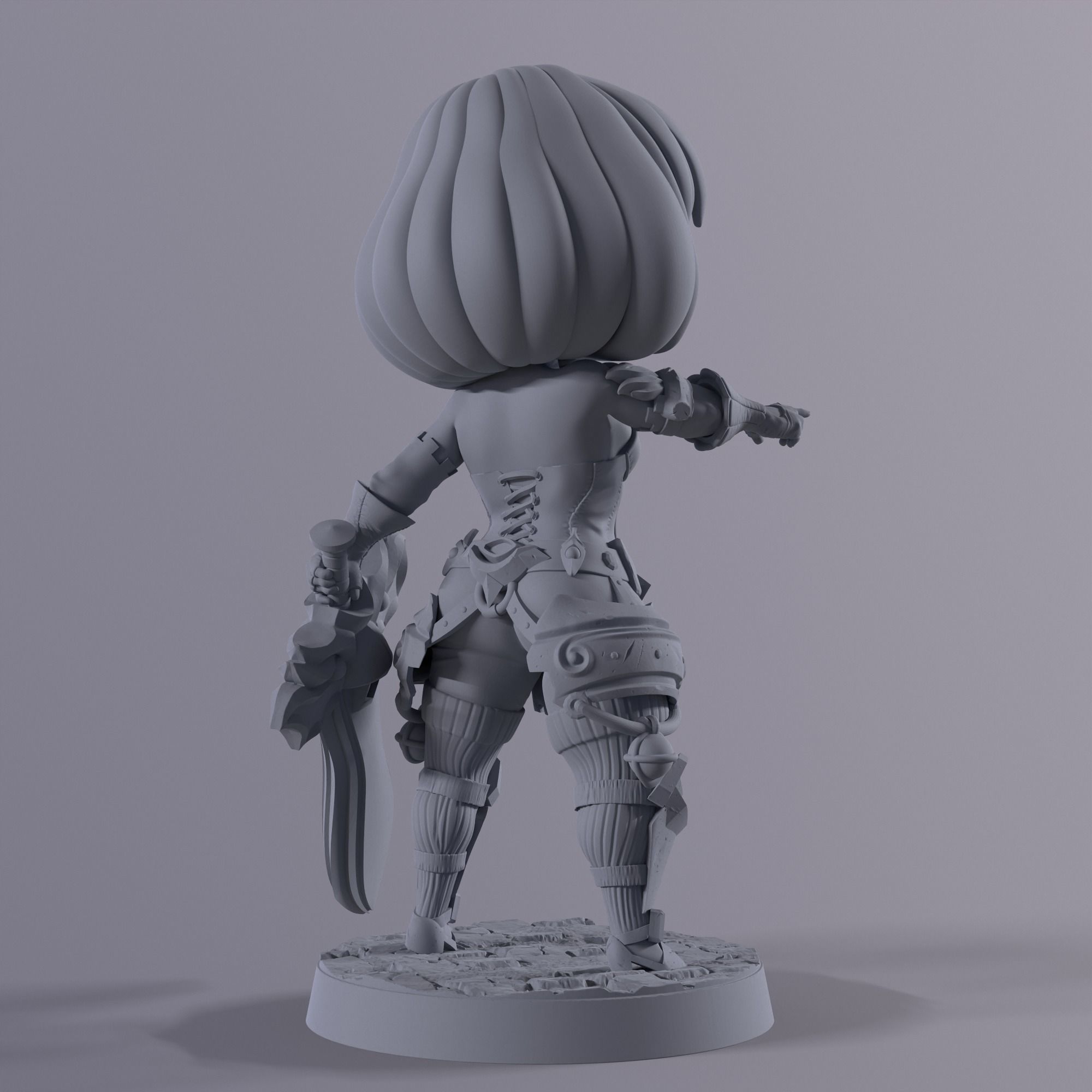 Boss Girl 3D print model_9