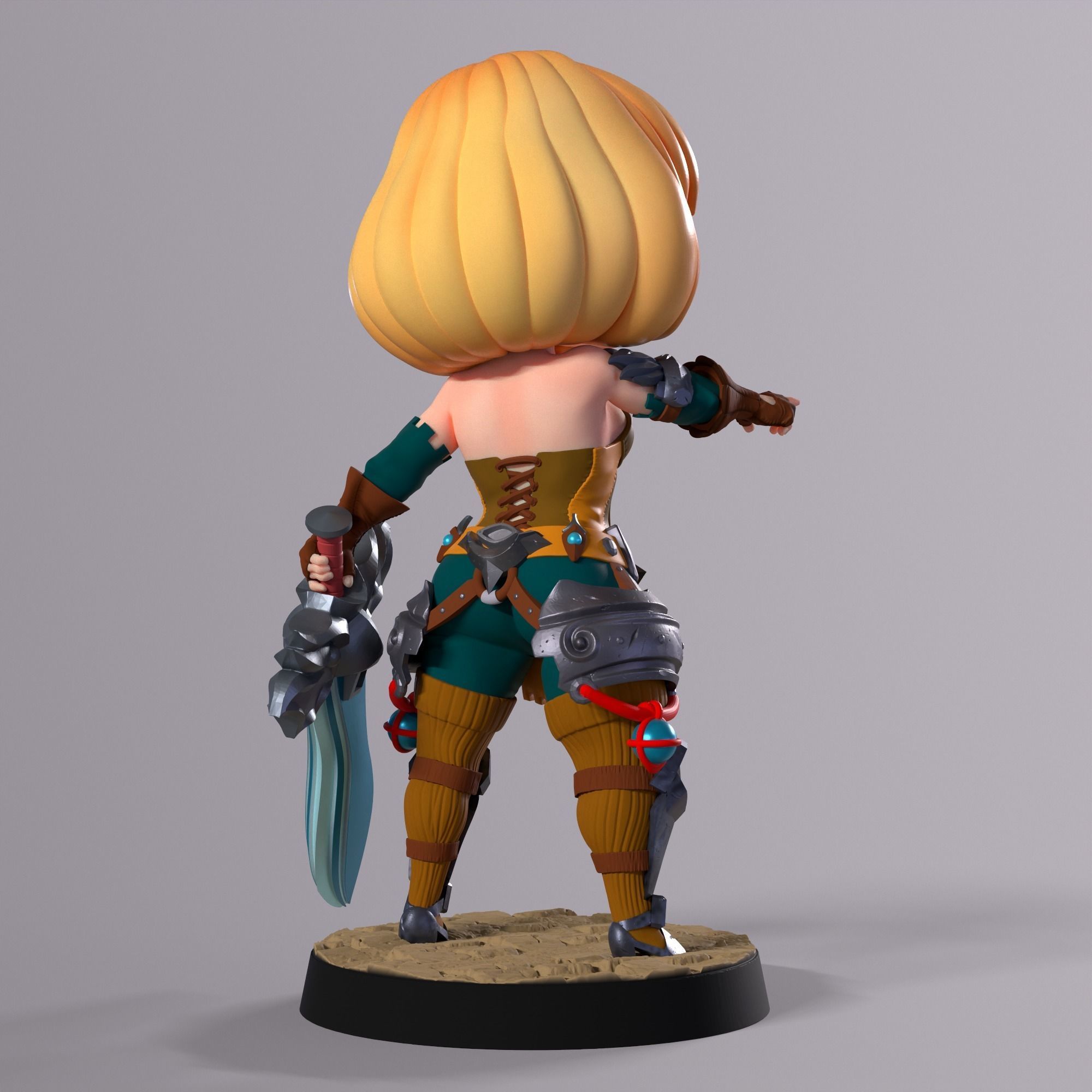 Boss Girl 3D print model_1