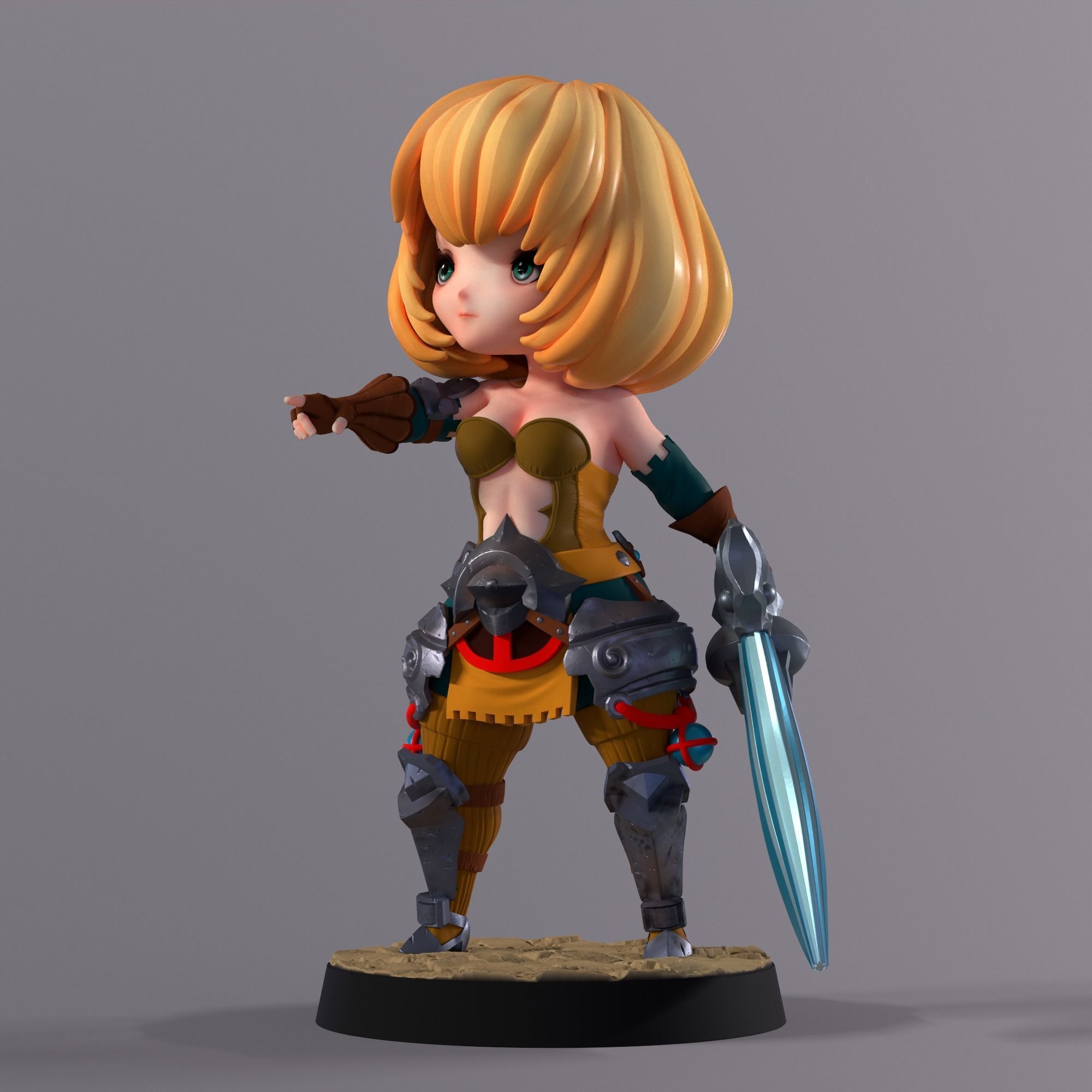Boss Girl 3D print model_6