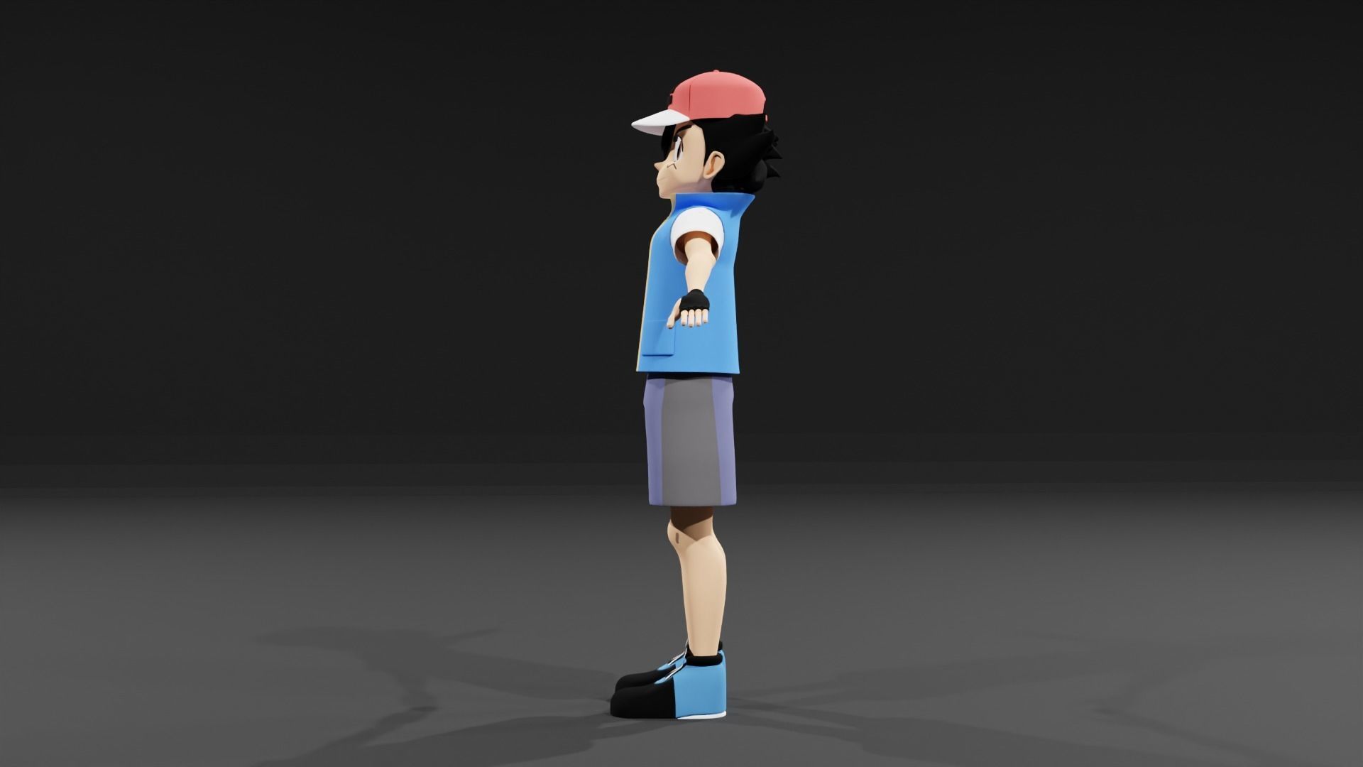 Ash Ketchum 3D 3D model animated rigged | CGTrader