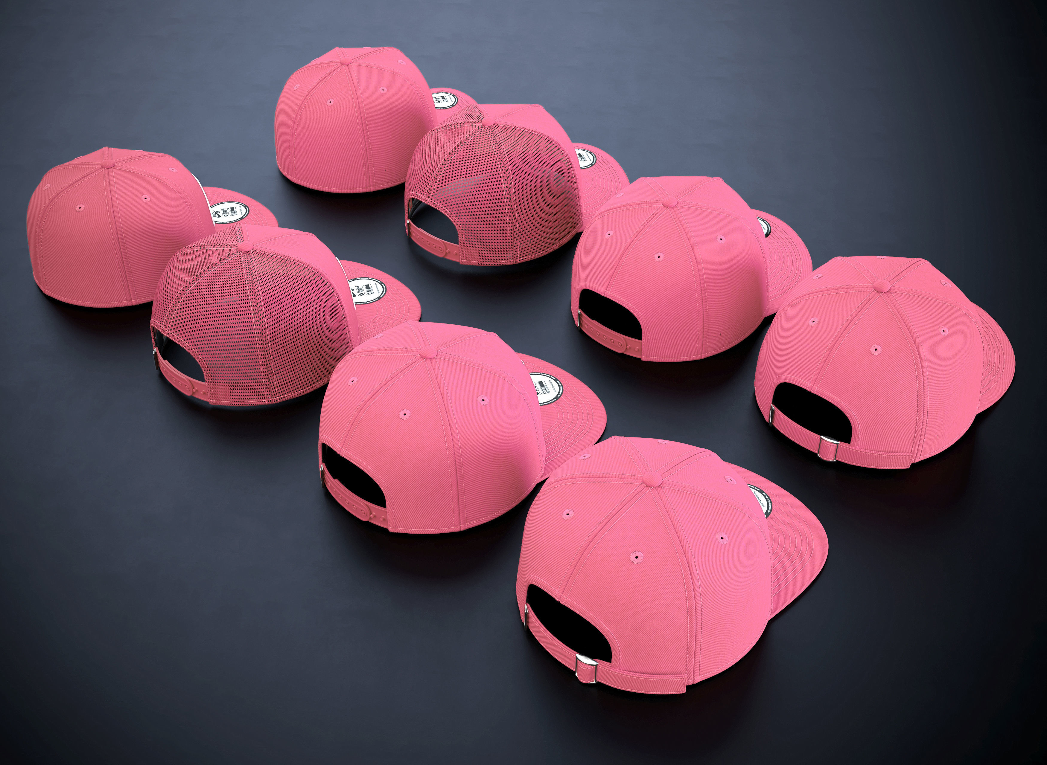 Baseball Hat  3D model_8