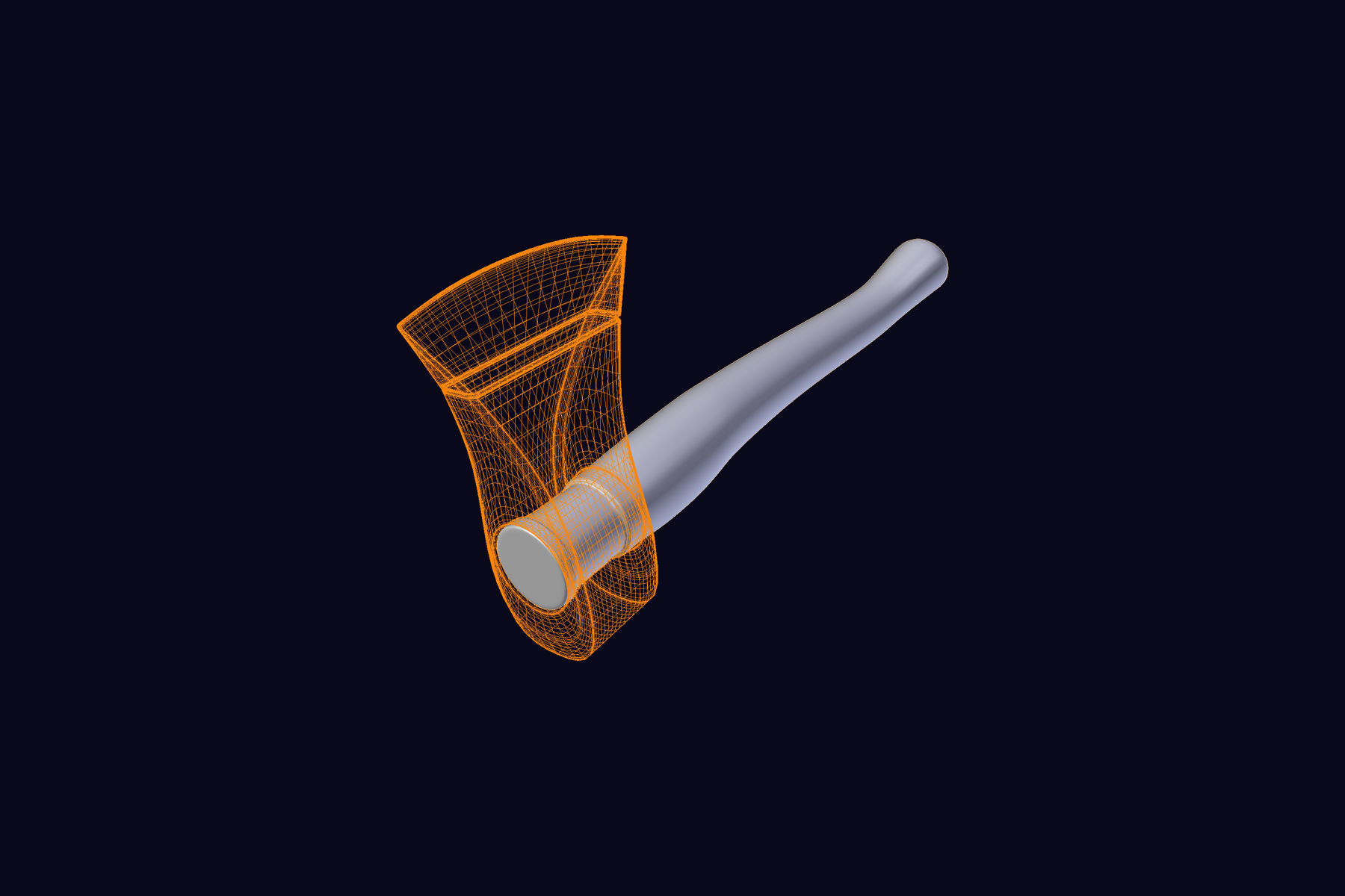 Chopping Axe 3D model_3