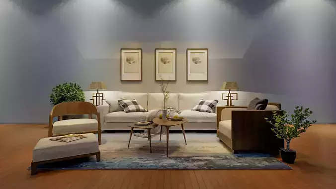 SOFA SET living room with furniture