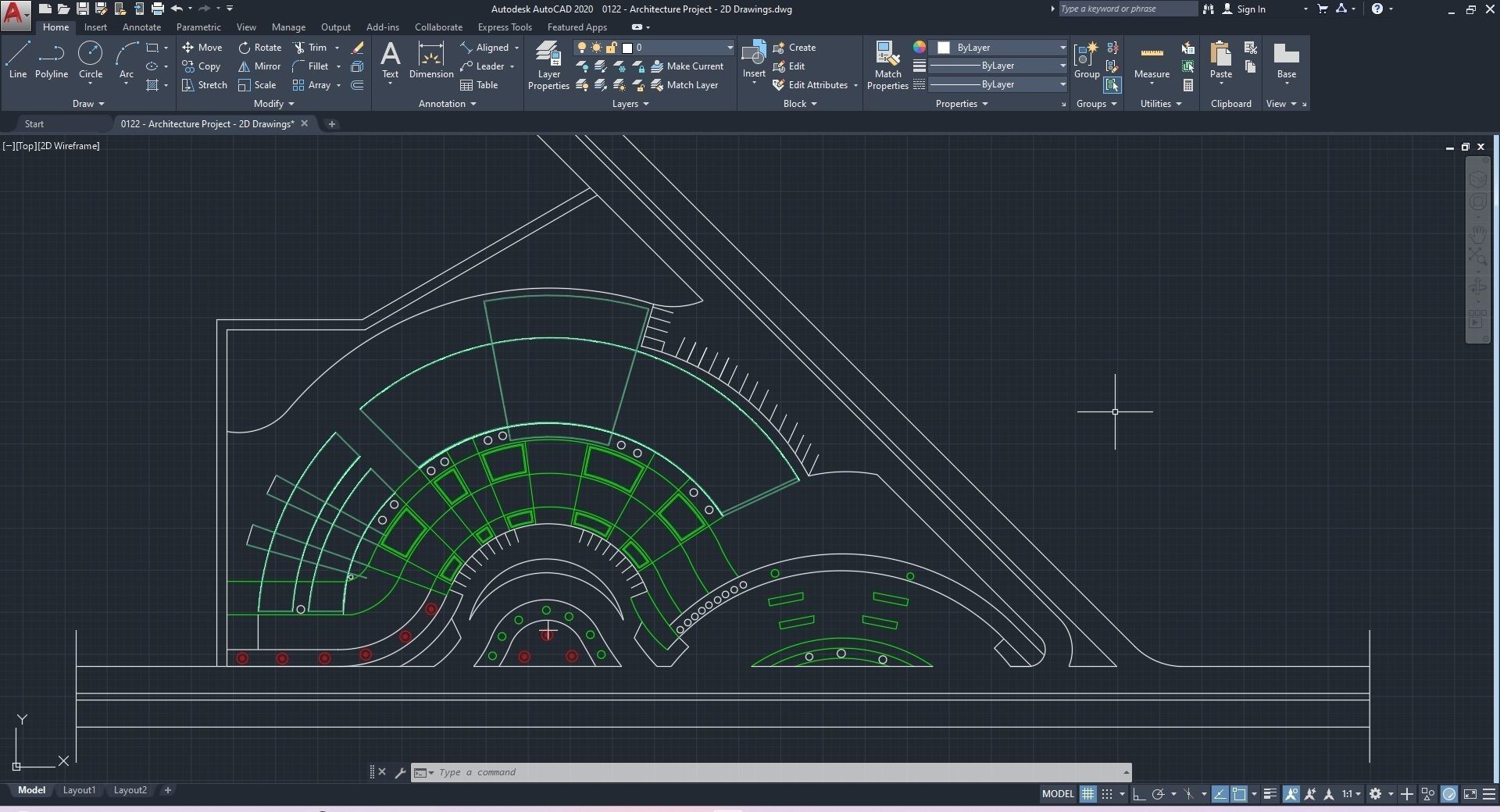 0122 - Architecture Project - 2Ds Drawing - 3Ds Files 3D model_23