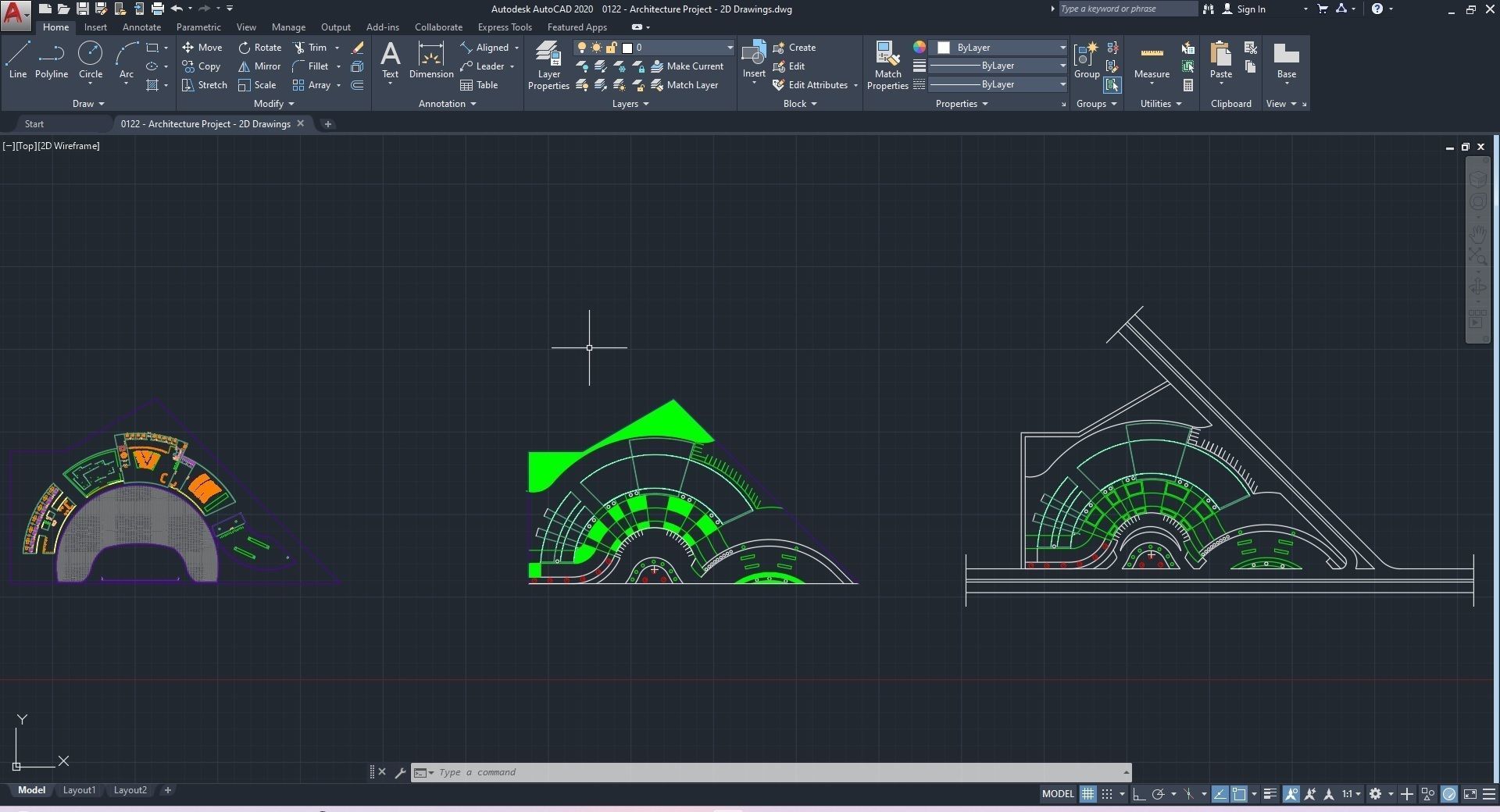 0122 - Architecture Project - 2Ds Drawing - 3Ds Files 3D model_20