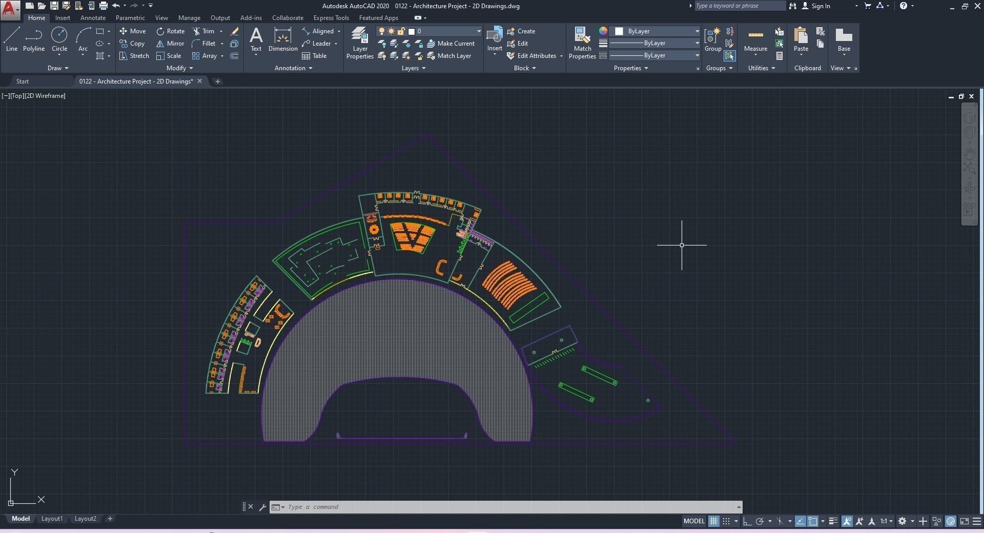 0122 - Architecture Project - 2Ds Drawing - 3Ds Files 3D model_21