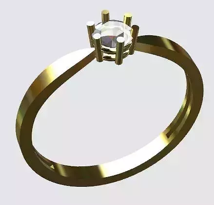 Engagement Ring 3D Print Model