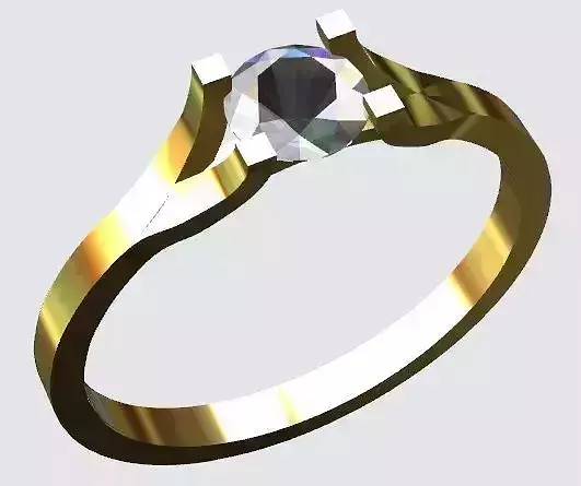 Fashion Ring 3D Print Model