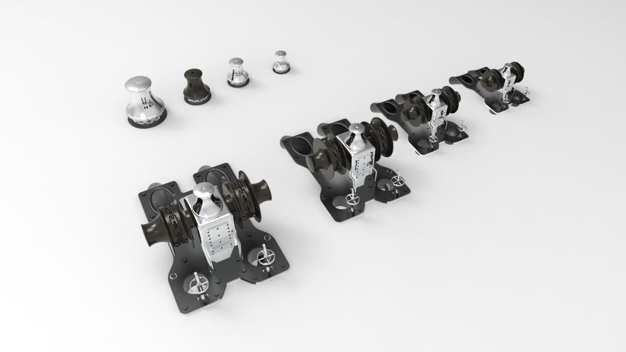 Anchor windlass 3D model | CGTrader