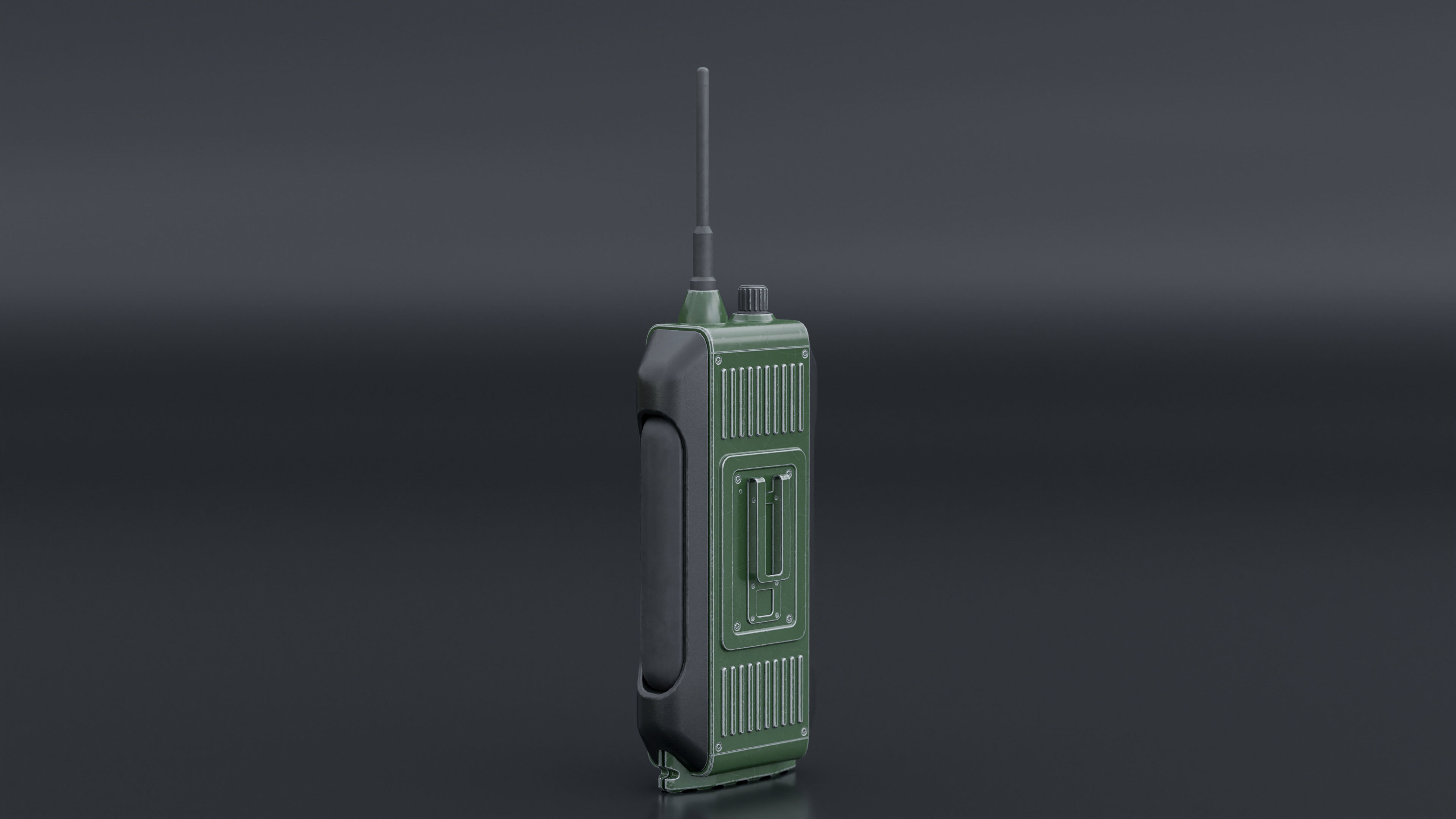 Millitary Dual Band Radio  Low-poly 3D model_5