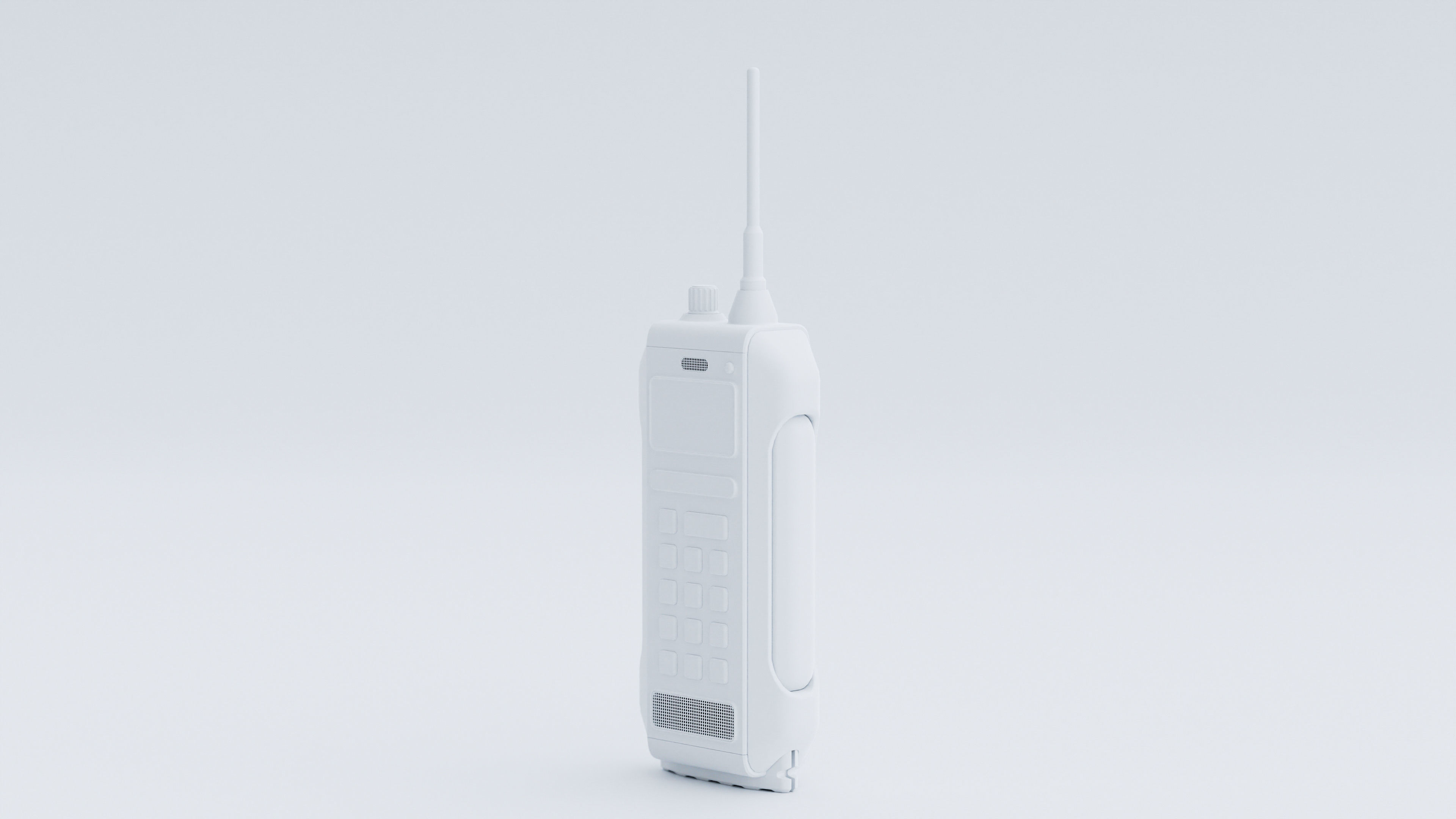 Millitary Dual Band Radio  Low-poly 3D model_9