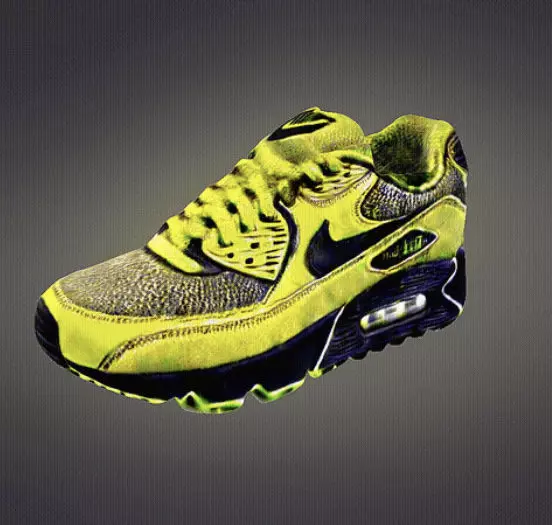 Nike AirMax 90 Low-poly 3D model