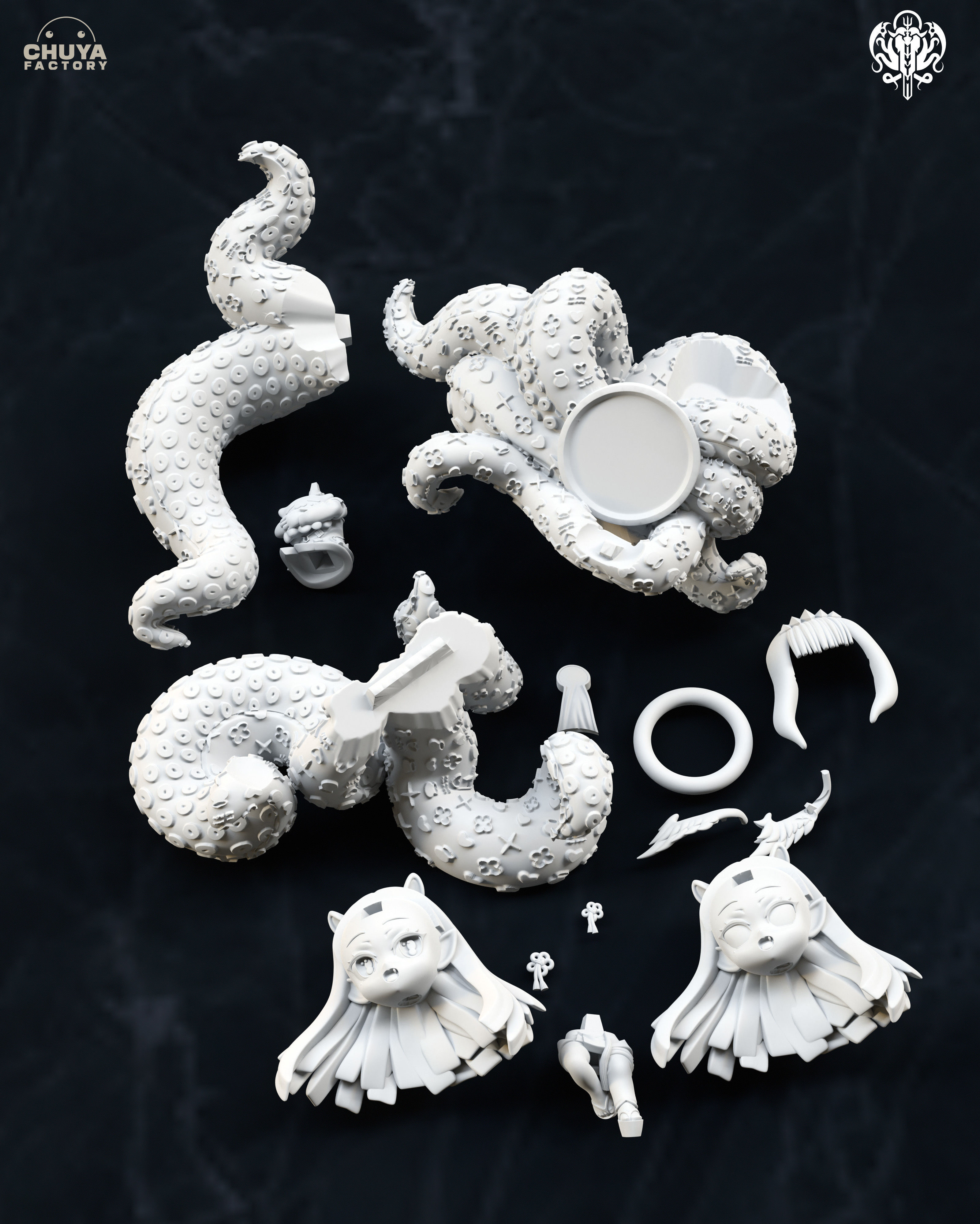 Ninomae Inanis 3D print model_4