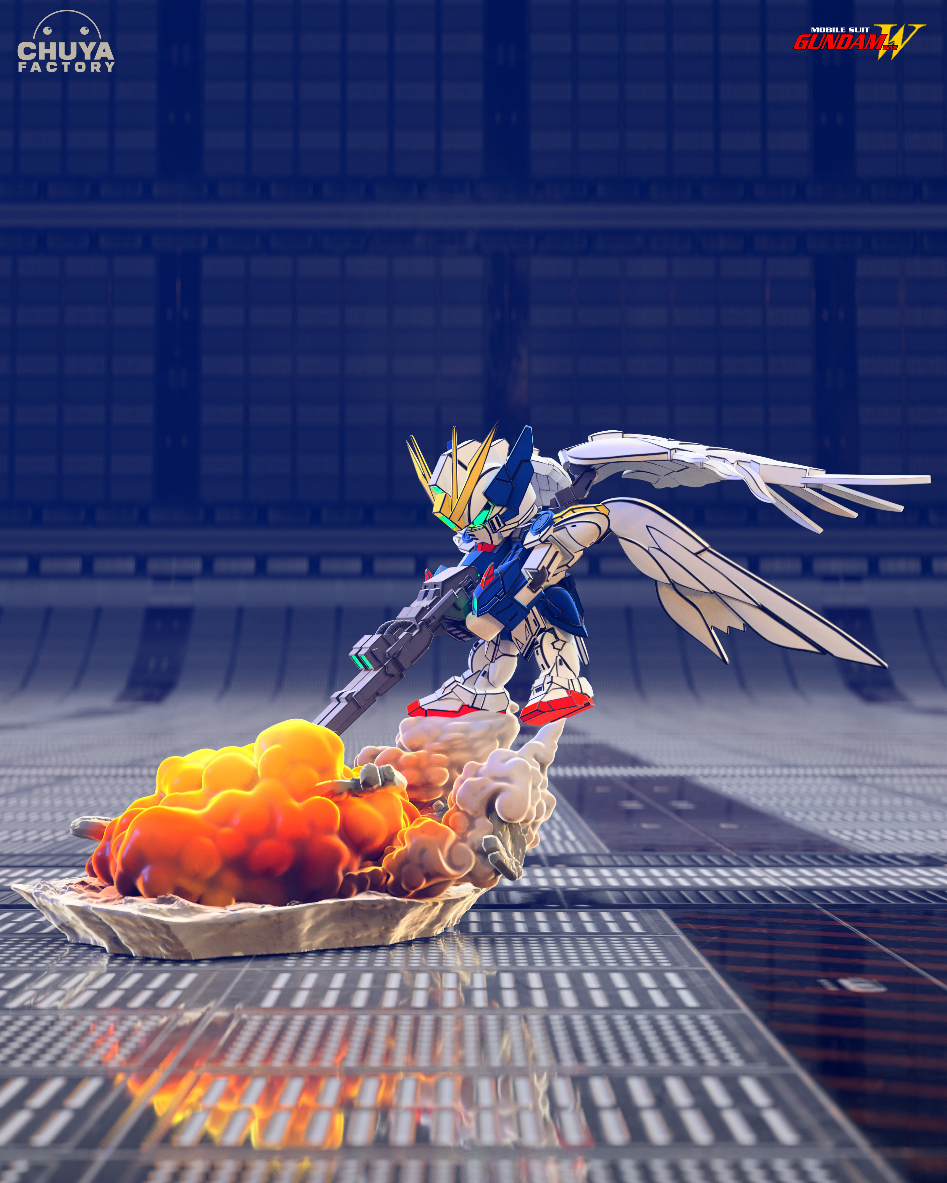 Wing Zero 3D print model_1