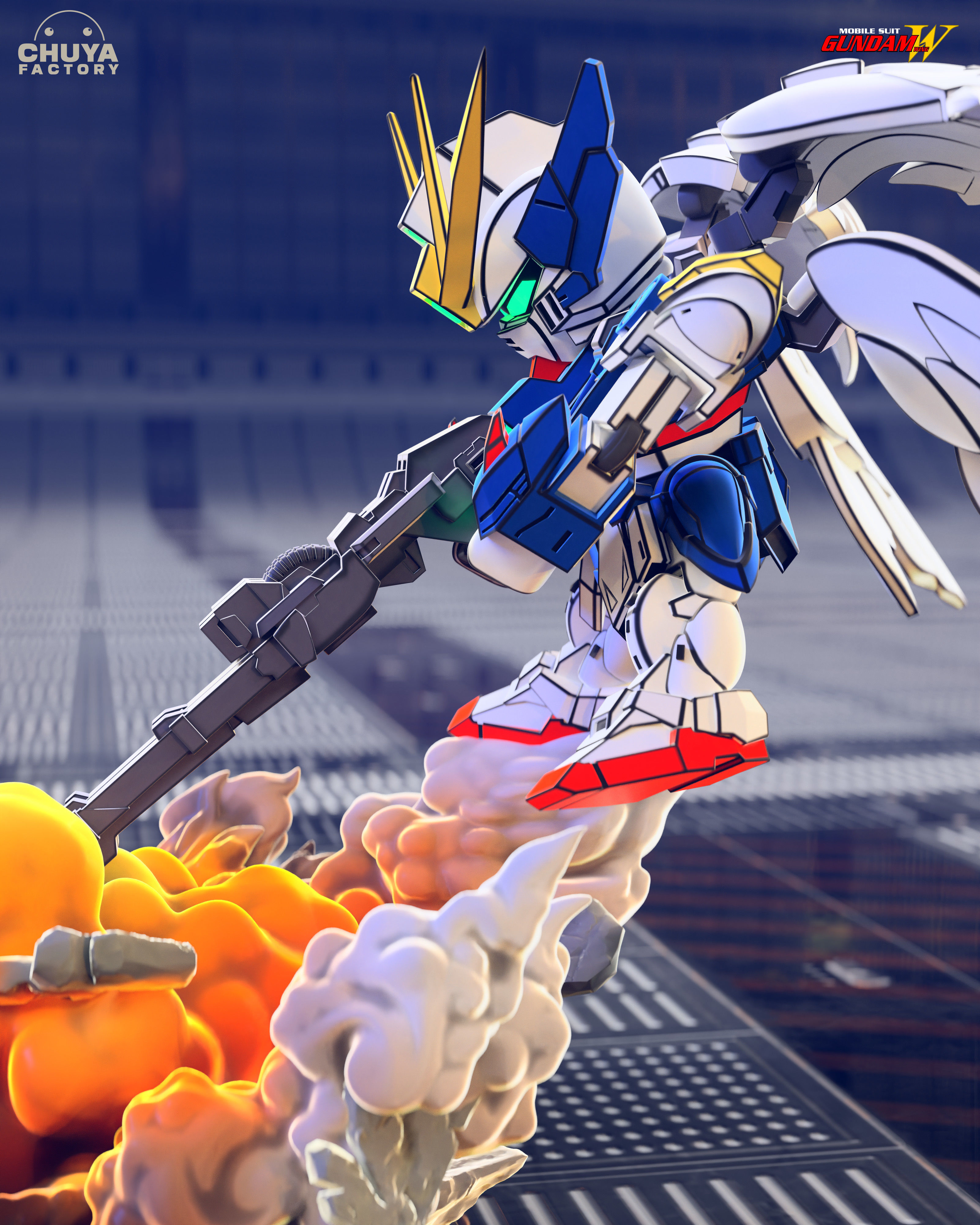 Wing Zero 3D print model_3