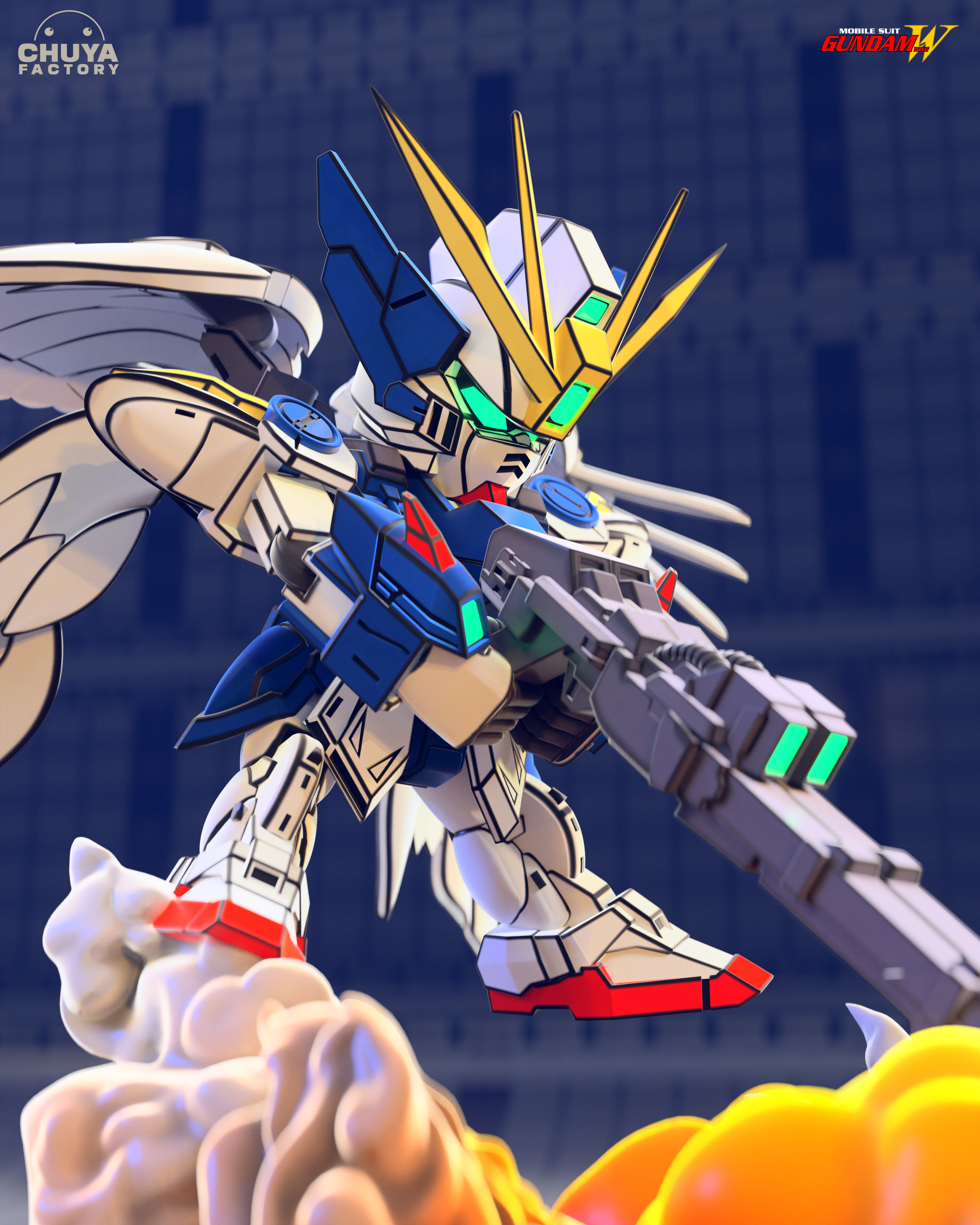 Wing Zero 3D print model_4