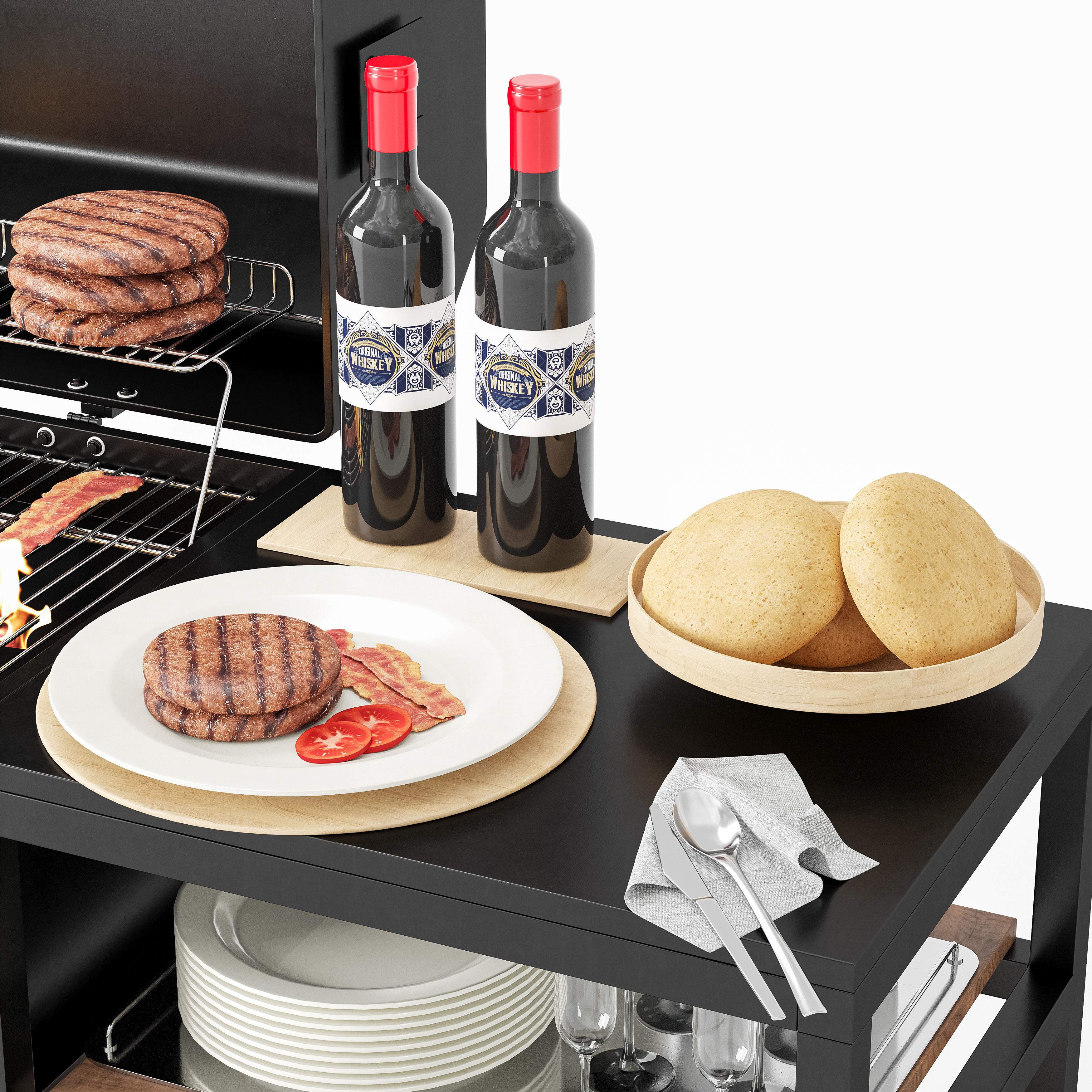 Barbecue 20 3D model_2