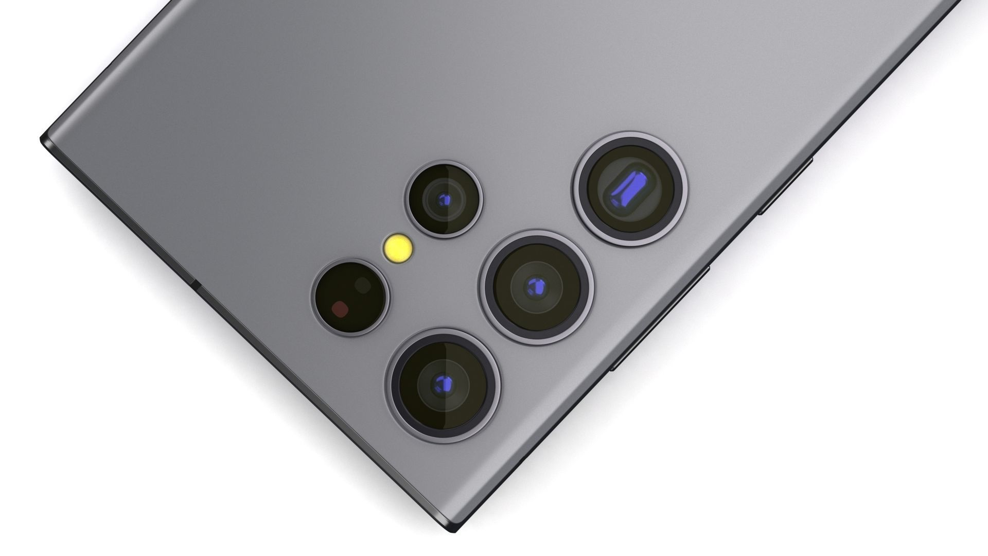 Samsung Galaxy S23 Ultra Graphite Low-poly 3D model_13