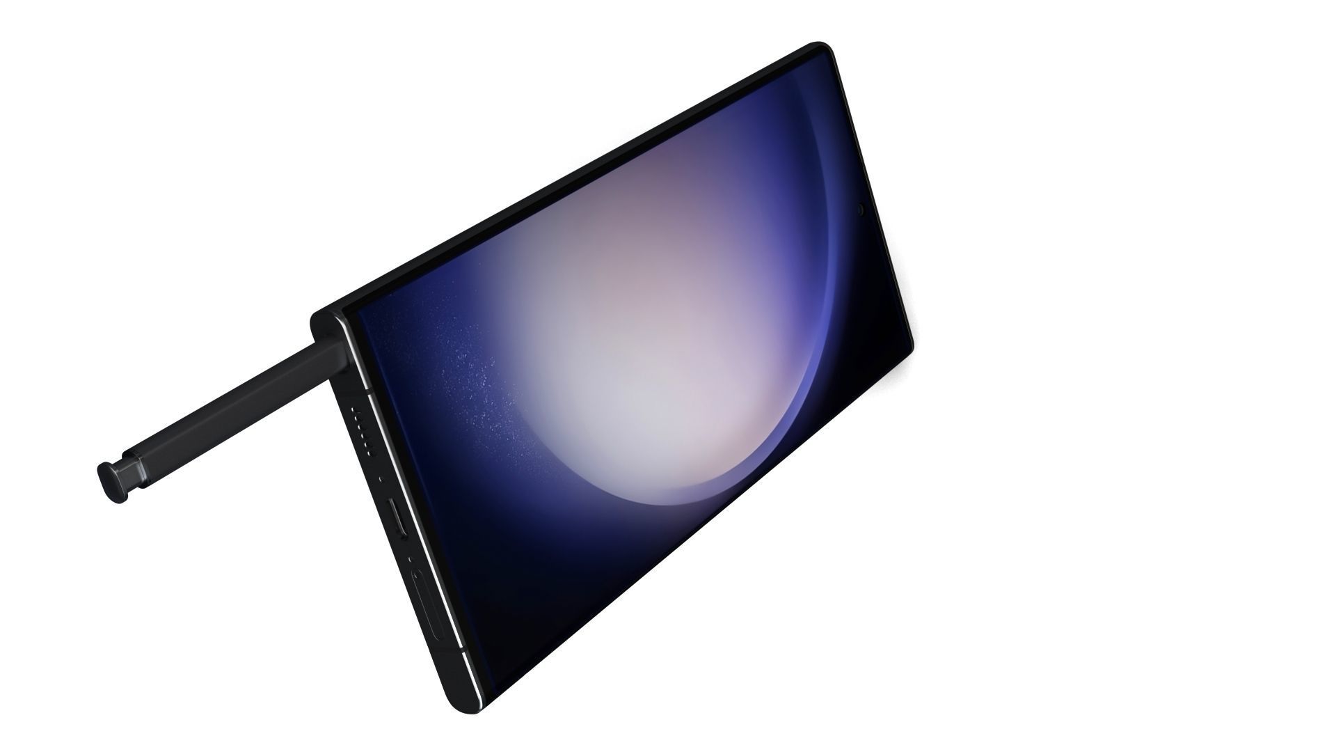 Samsung Galaxy S23 Ultra Graphite Low-poly 3D model_7