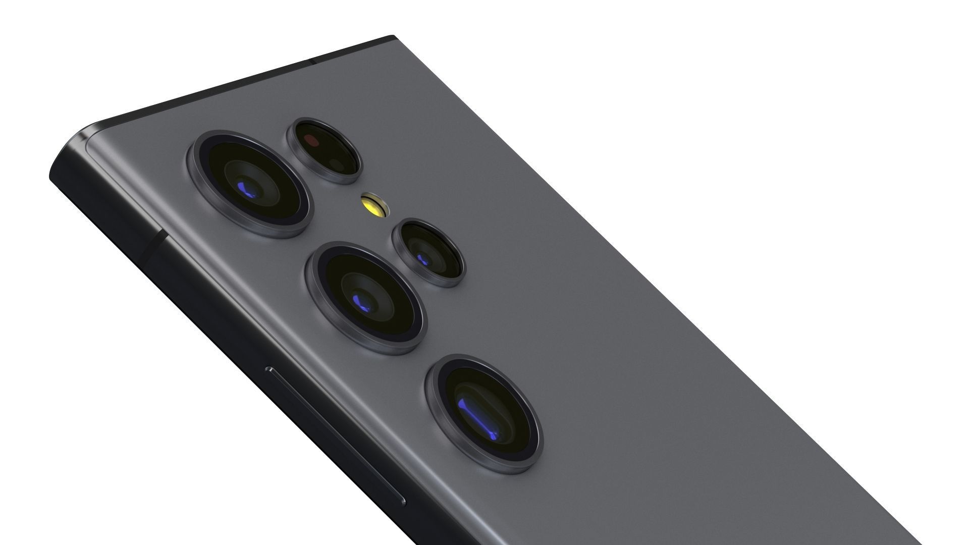 Samsung Galaxy S23 Ultra Graphite Low-poly 3D model_14