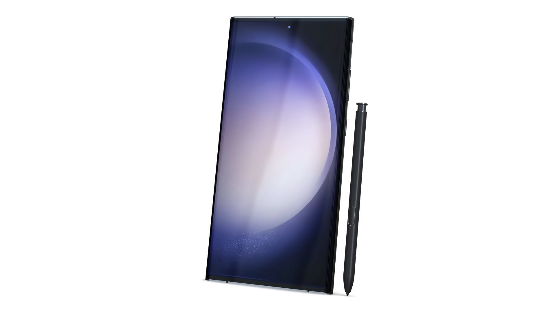 Samsung Galaxy S23 Ultra Graphite Low-poly 3D model_2