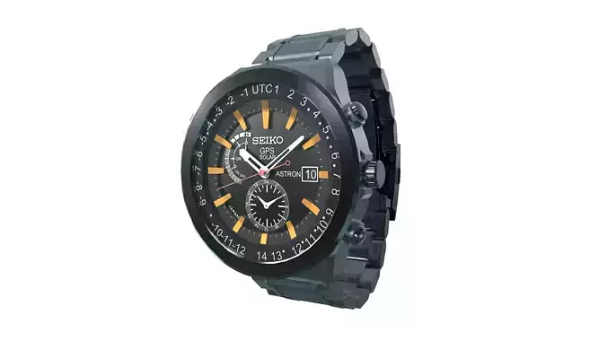 Astron Seiko GPS Solar Watch 3D model