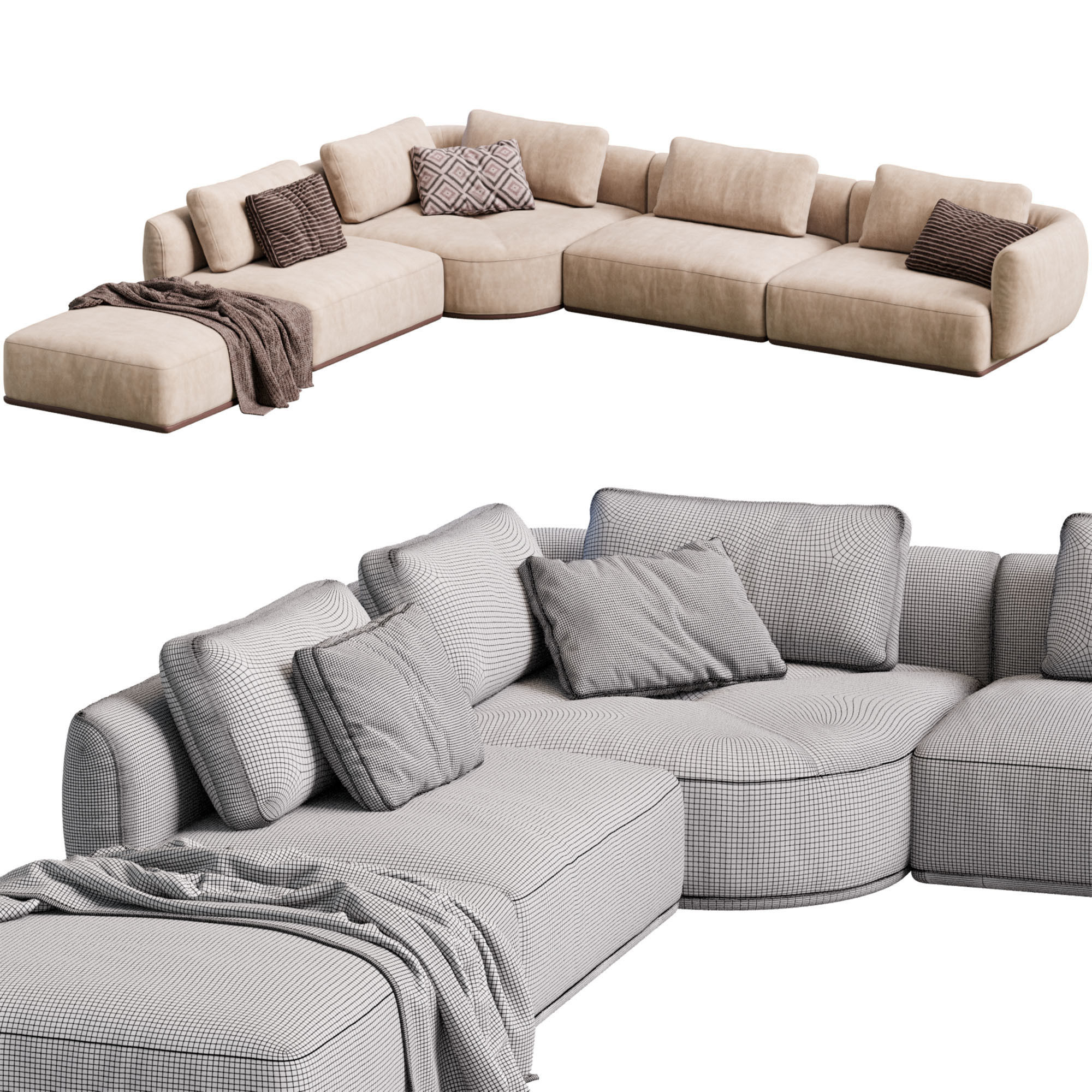 Smooth Sofa By Blanche 3D model_10