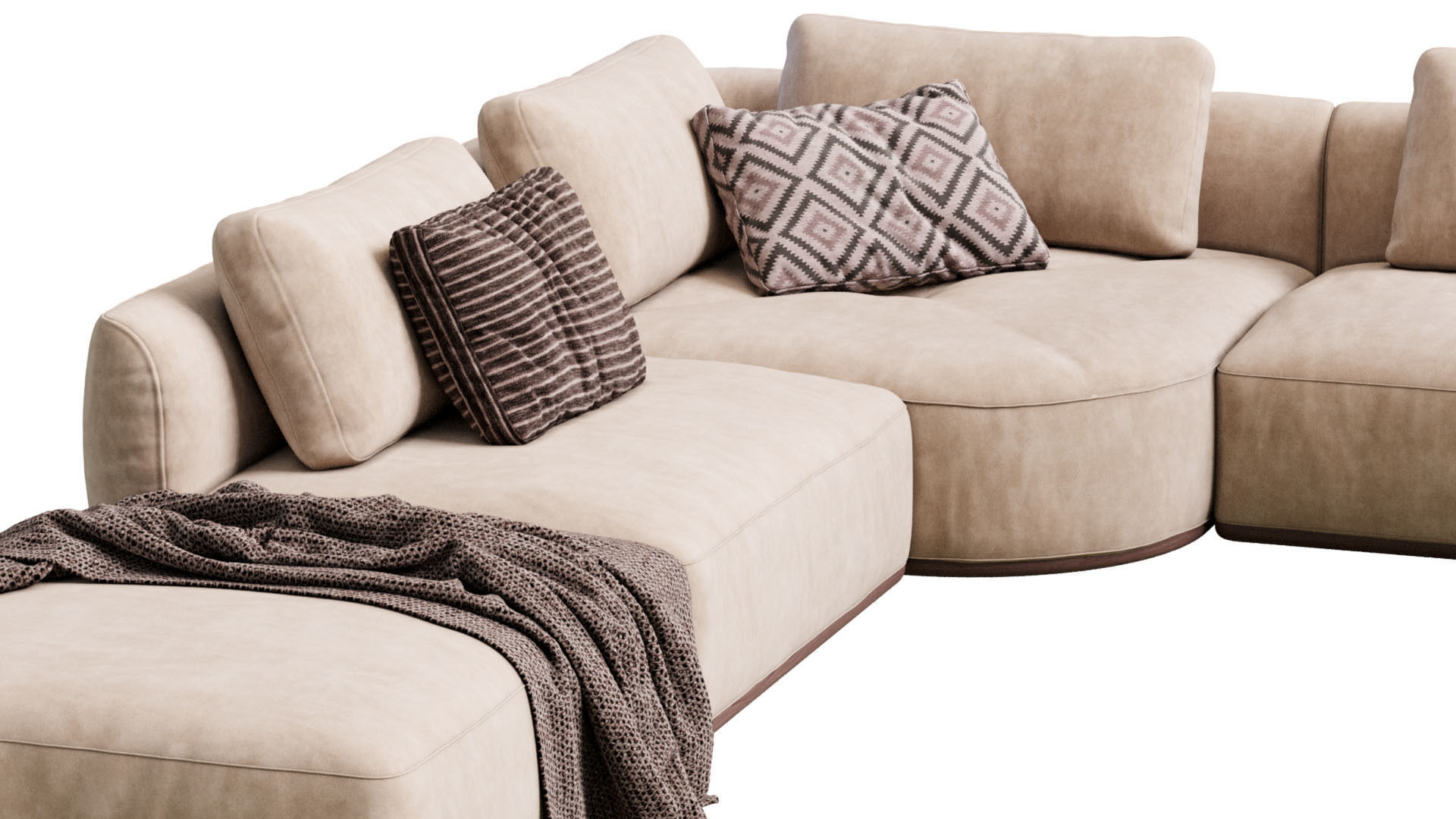 Smooth Sofa By Blanche 3D model_2